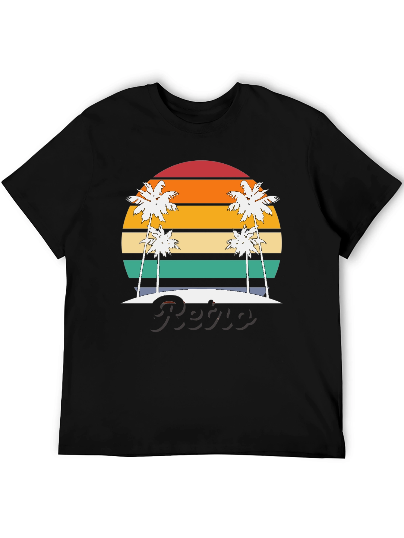 Retro Sunset Palm Tree T-Shirt