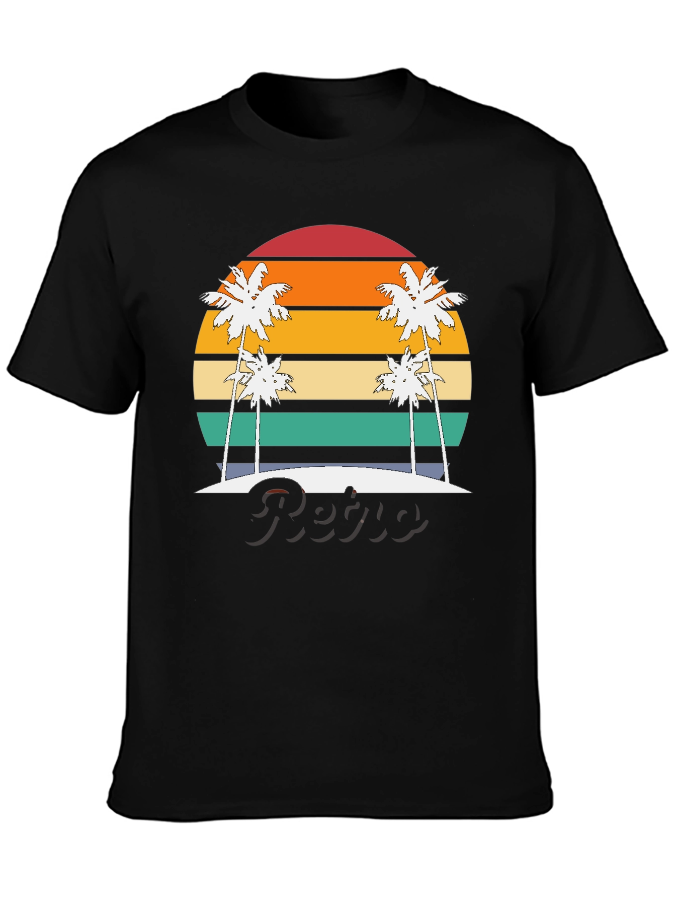 Retro Sunset Palm Tree T-Shirt