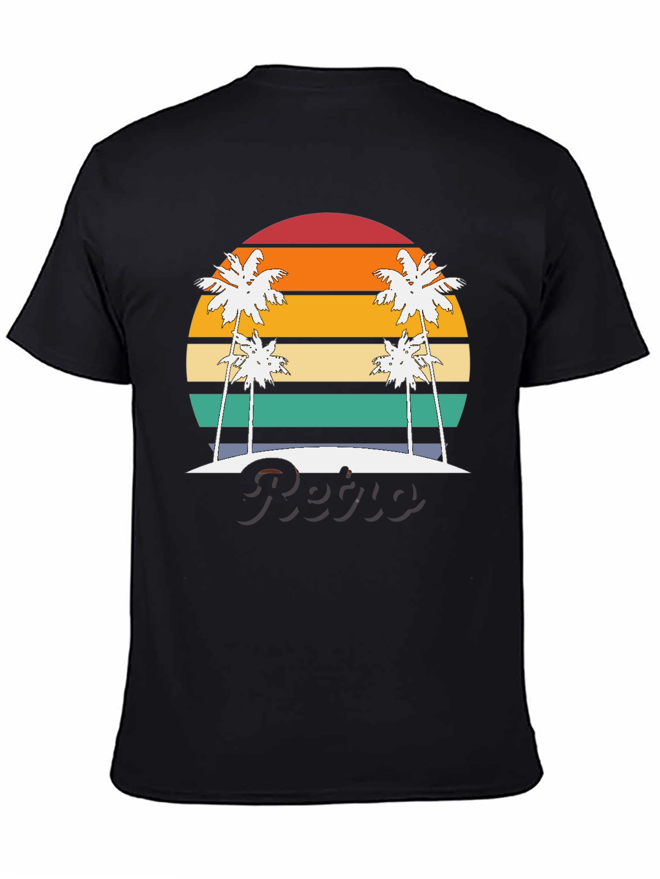 Retro Sunset Palm Tree T-Shirt