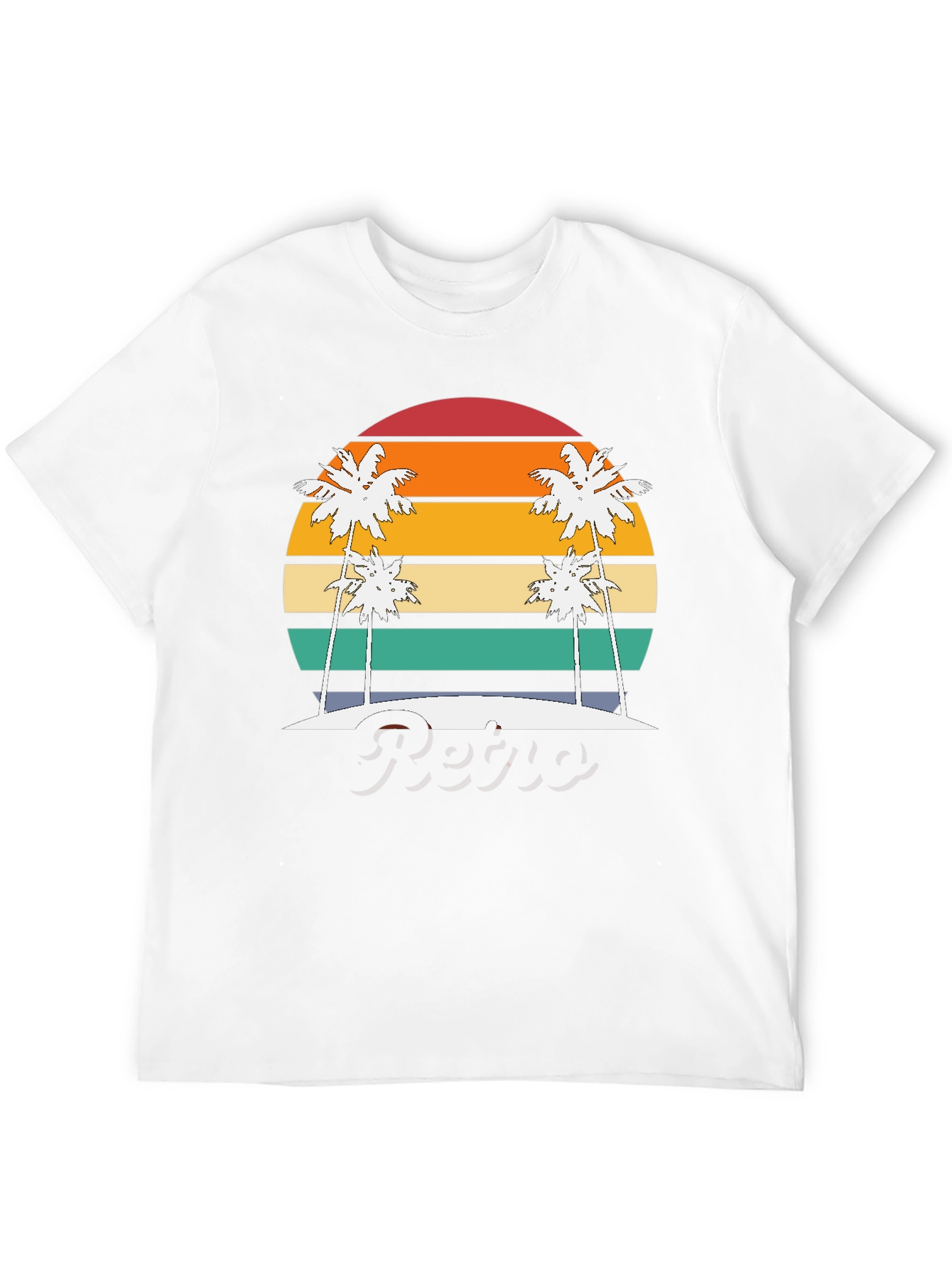 Retro Sunset Palm Tree T-Shirt