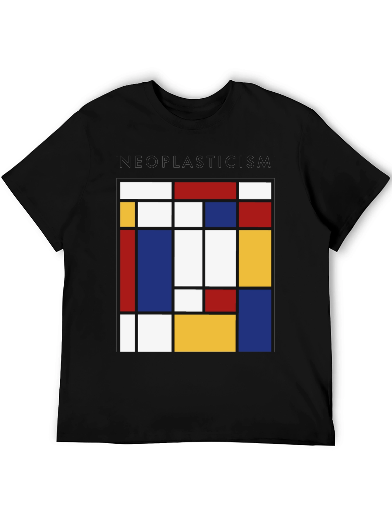 Neoplasticism Mondrian Style Graphic Tee - Abstract Art Shirt