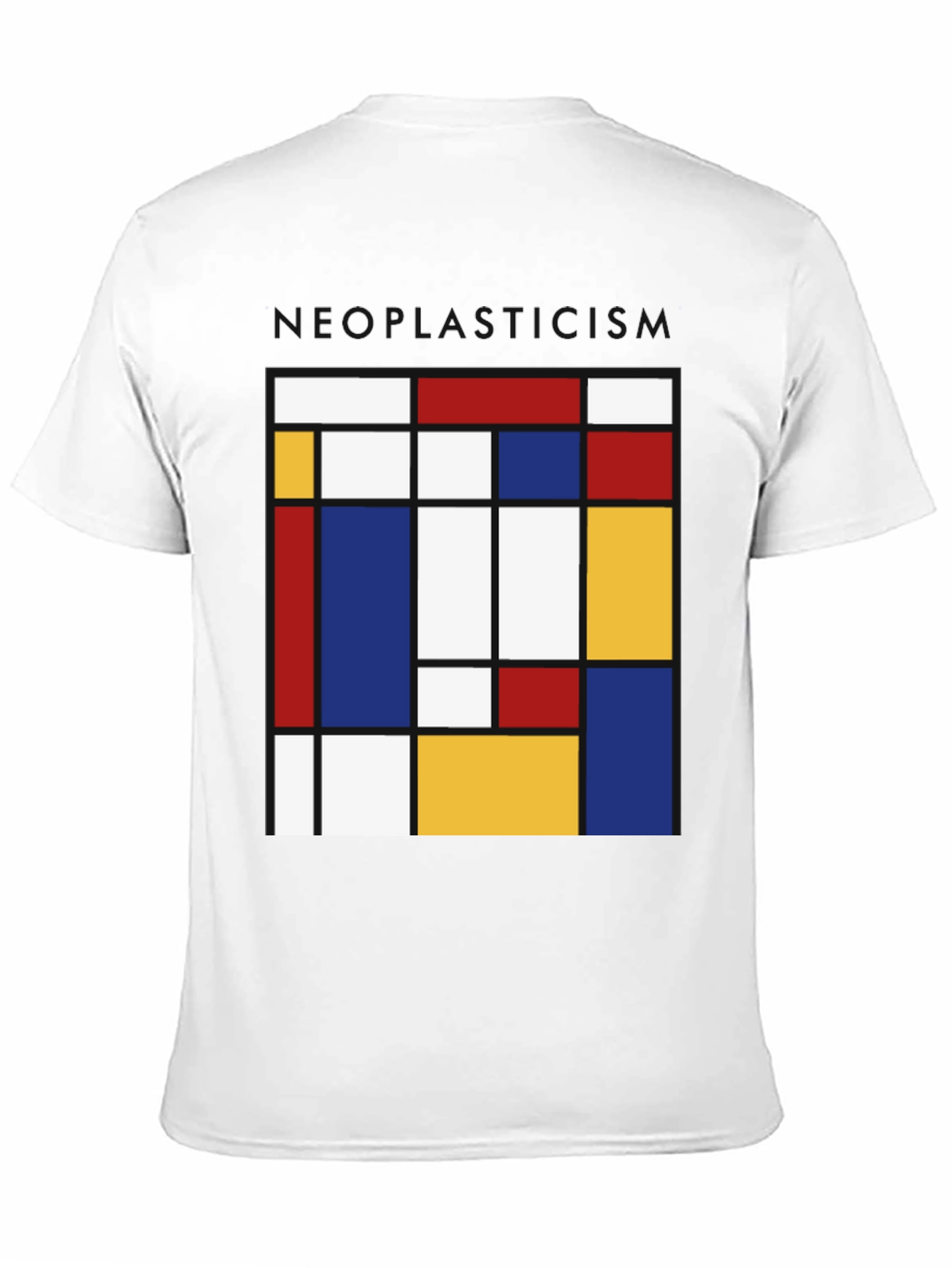 Neoplasticism Mondrian Style Graphic Tee - Abstract Art Shirt