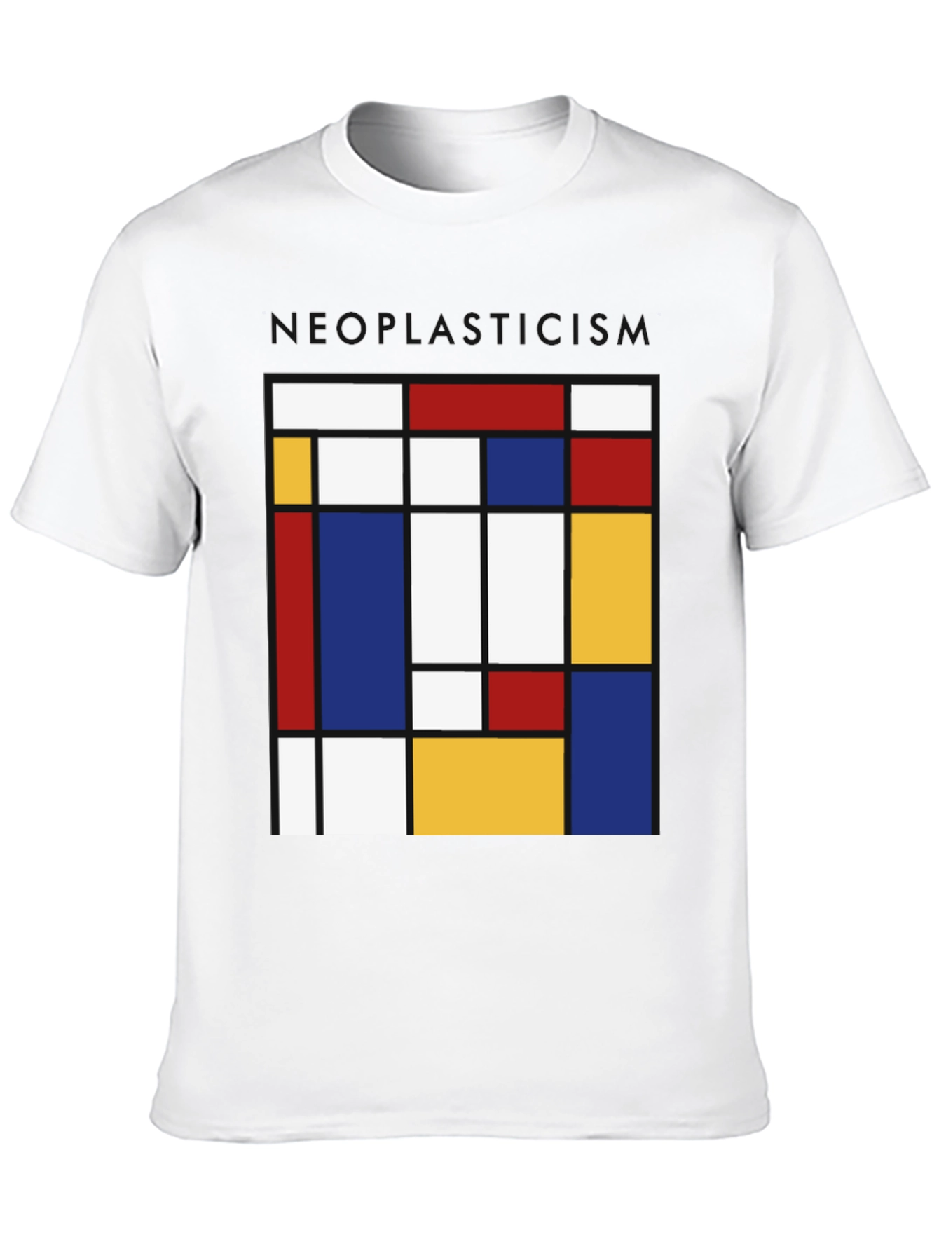 Neoplasticism Mondrian Style Graphic Tee - Abstract Art Shirt