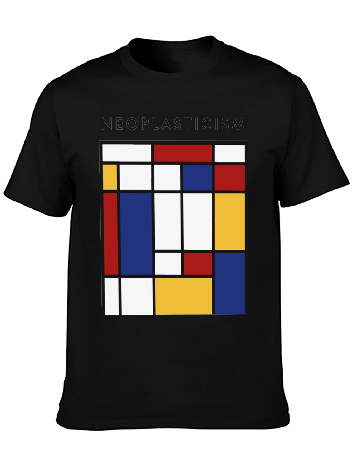 Neoplasticism Mondrian Style Graphic Tee - Abstract Art Shirt