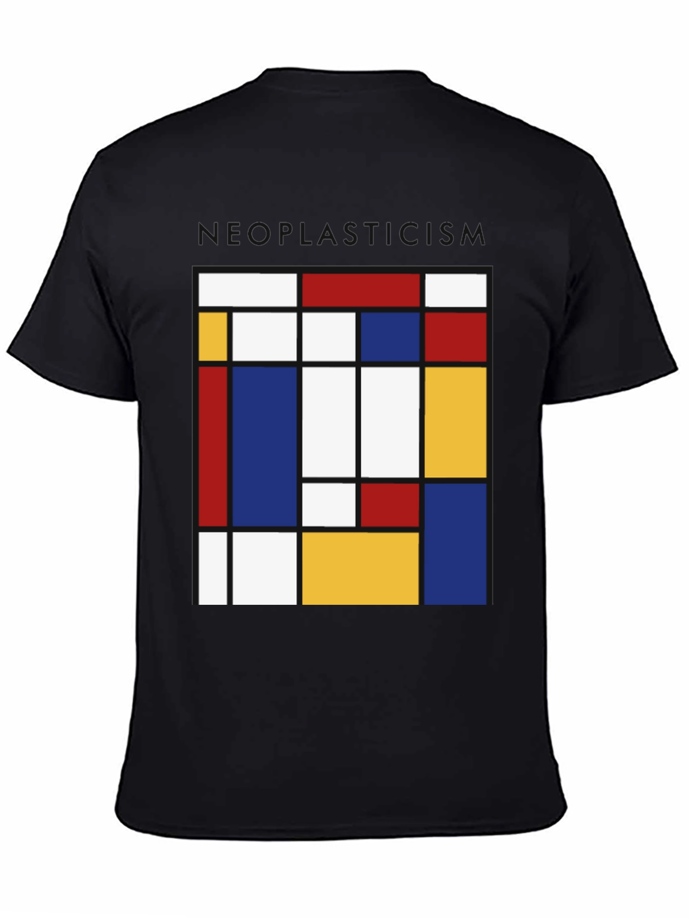 Neoplasticism Mondrian Style Graphic Tee - Abstract Art Shirt
