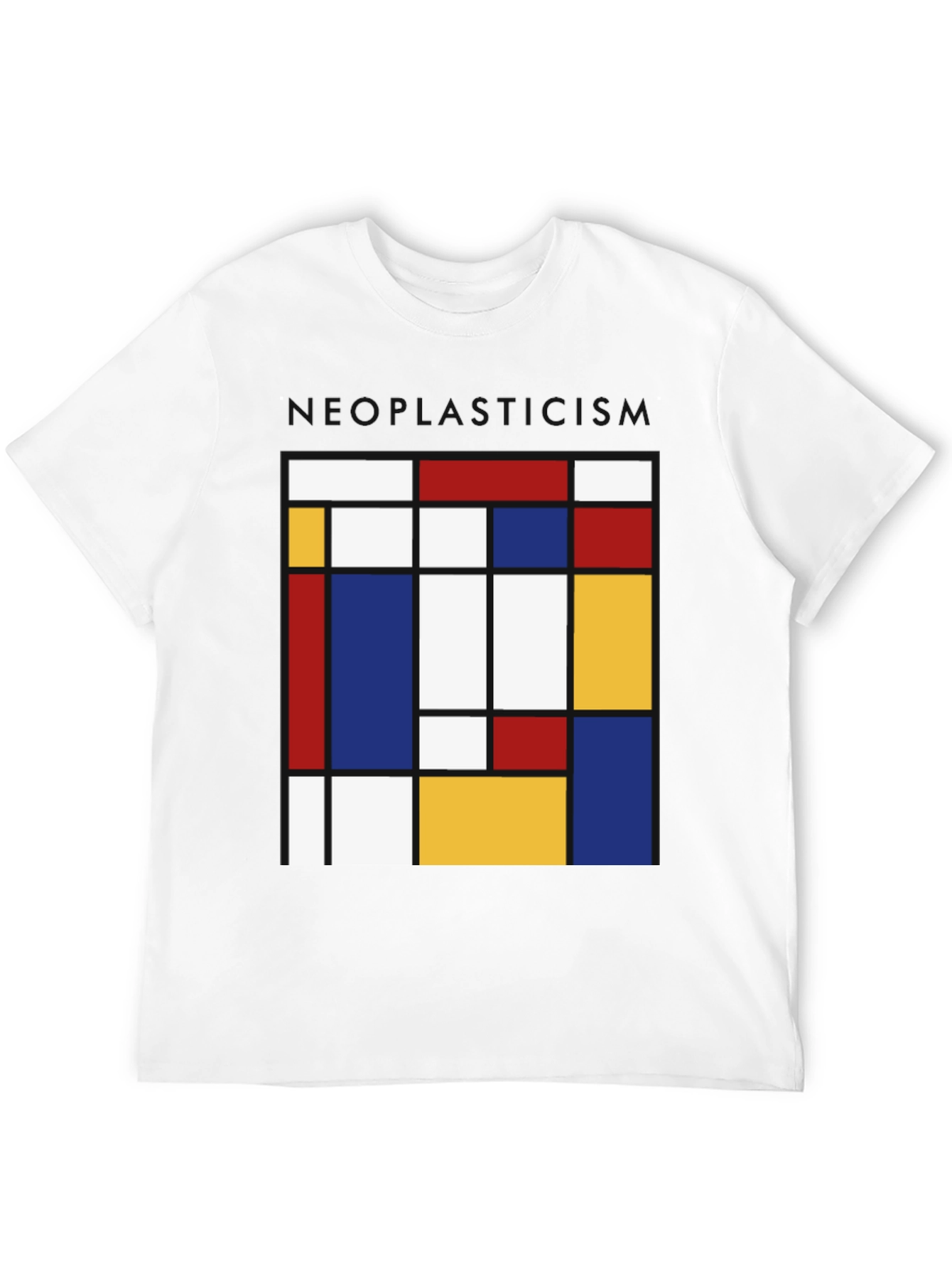 Neoplasticism Mondrian Style Graphic Tee - Abstract Art Shirt