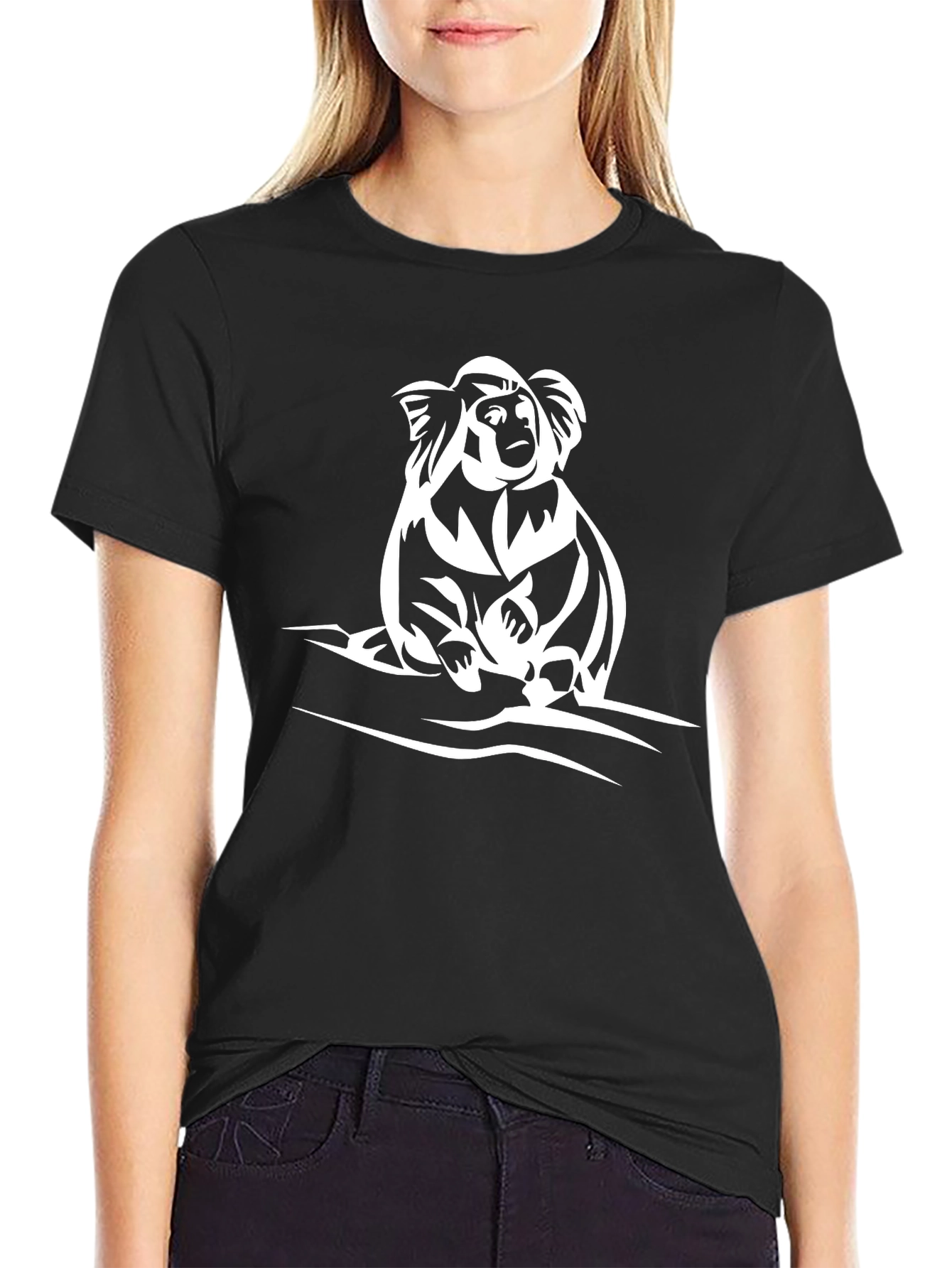 Koala Graphic Tee - Mens Black T-Shirt