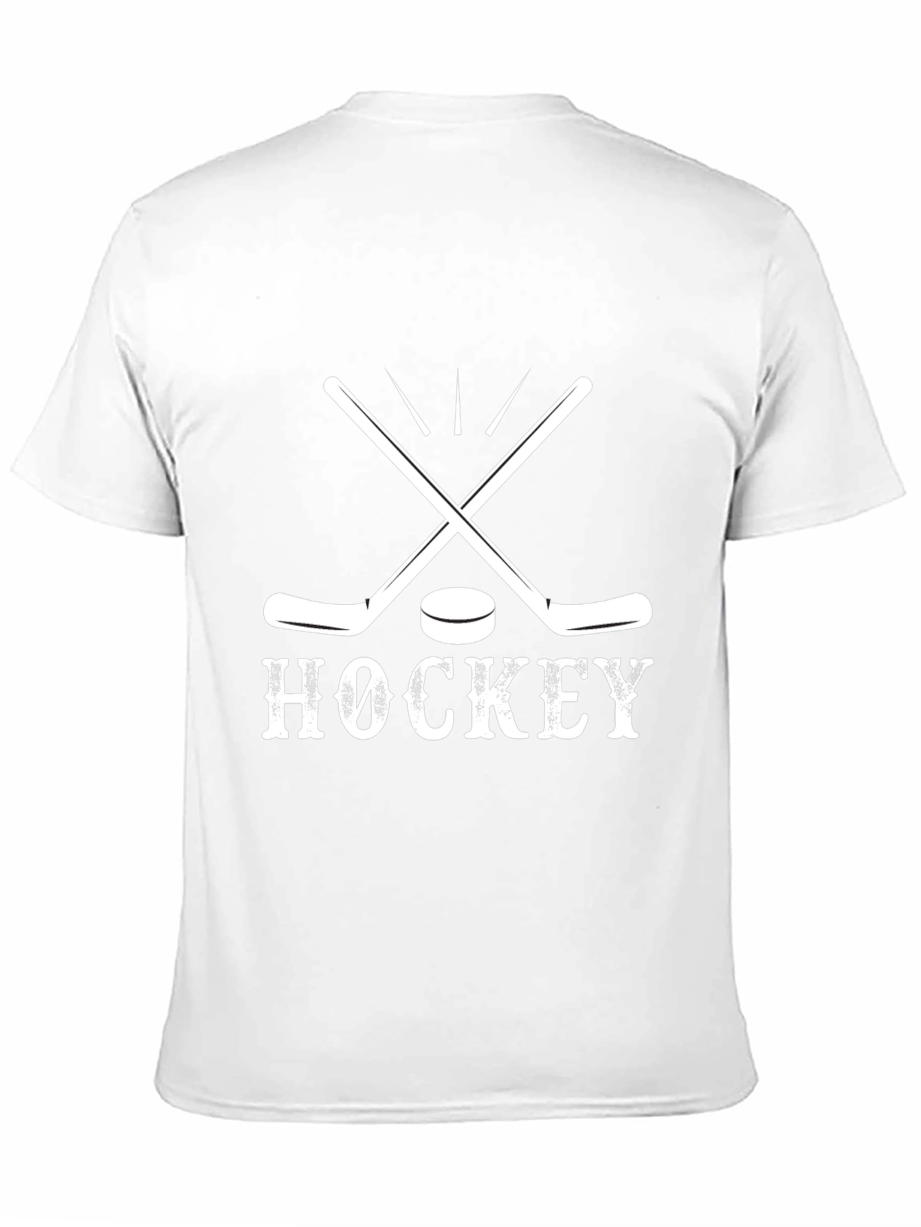 Hockey Graphic Tee - Cross Sticks & Puck Design