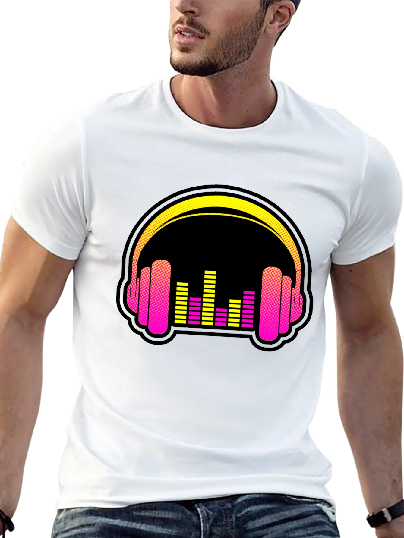 Retro Headphones Graphic Tee