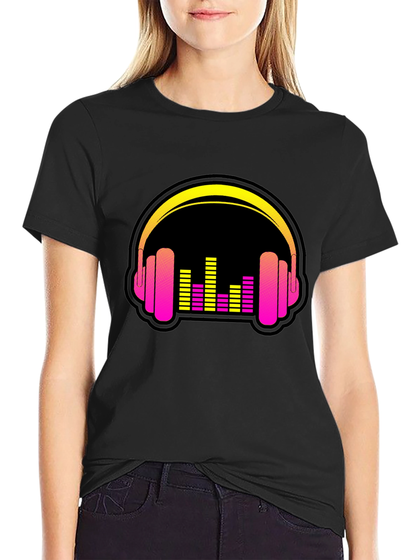 Retro Headphones Graphic Tee