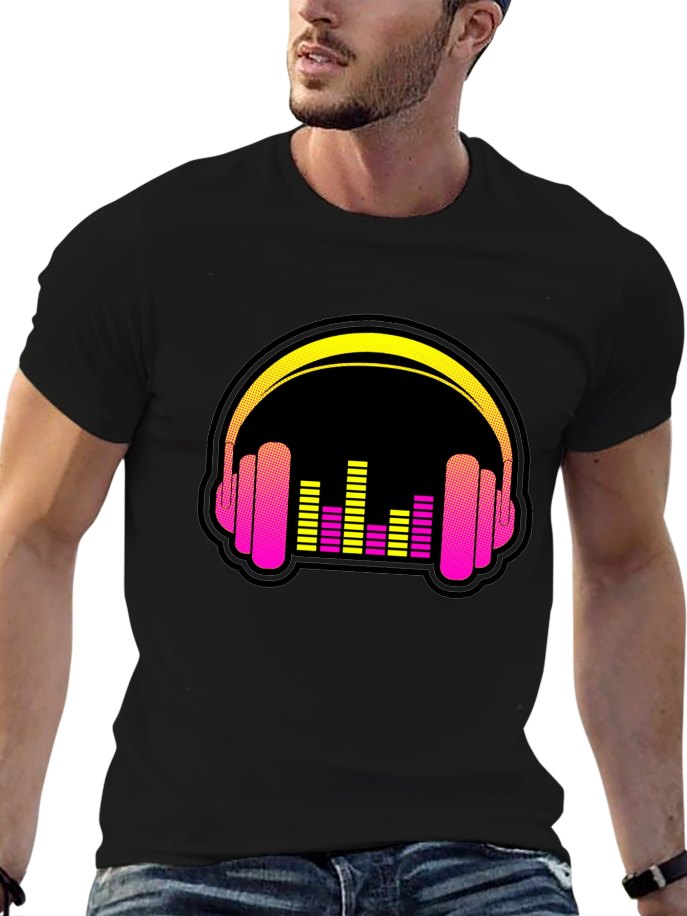 Retro Headphones Graphic Tee
