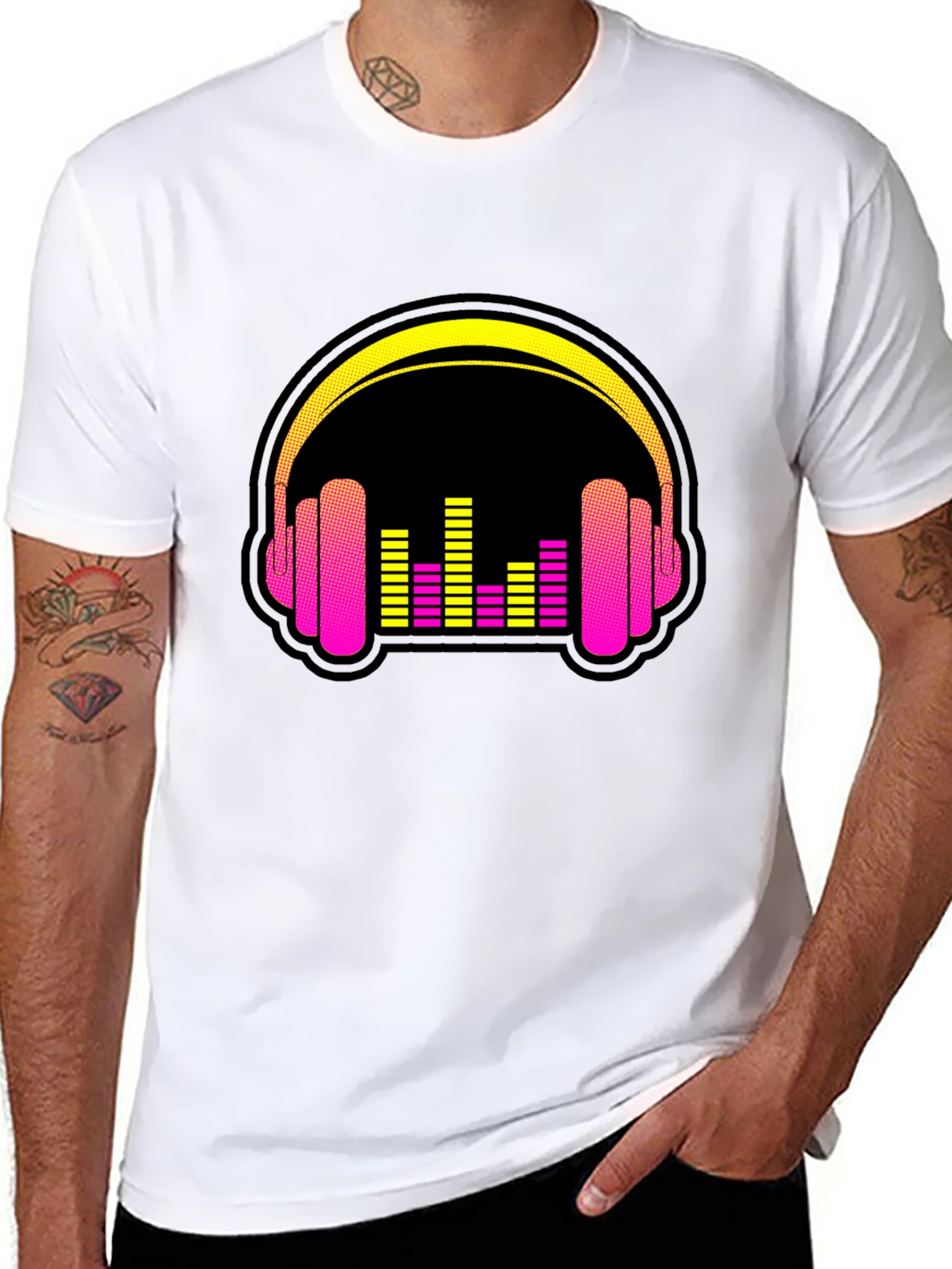 Retro Headphones Graphic Tee