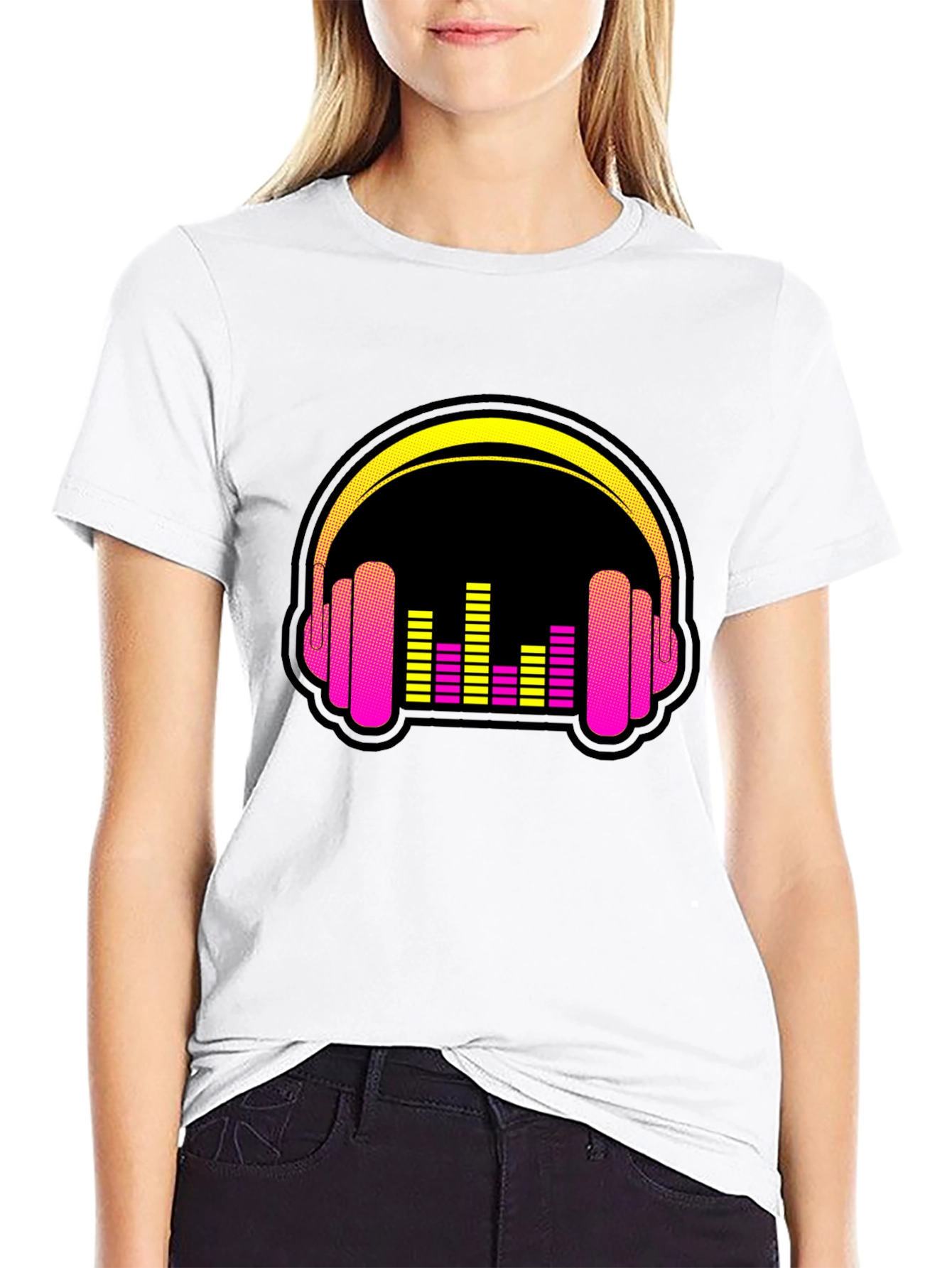 Retro Headphones Graphic Tee