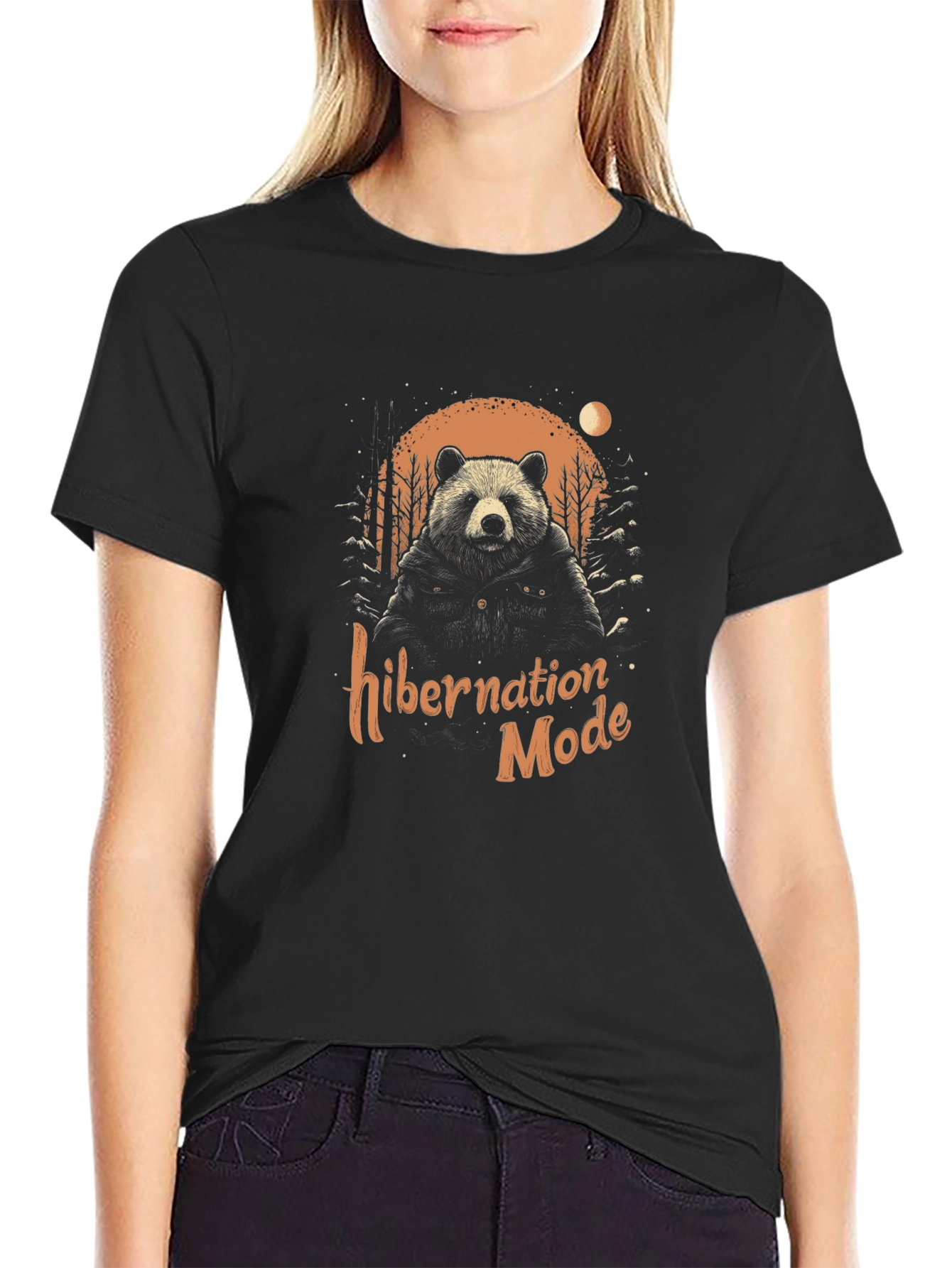 Hibernation Mode Bear Graphic Tee