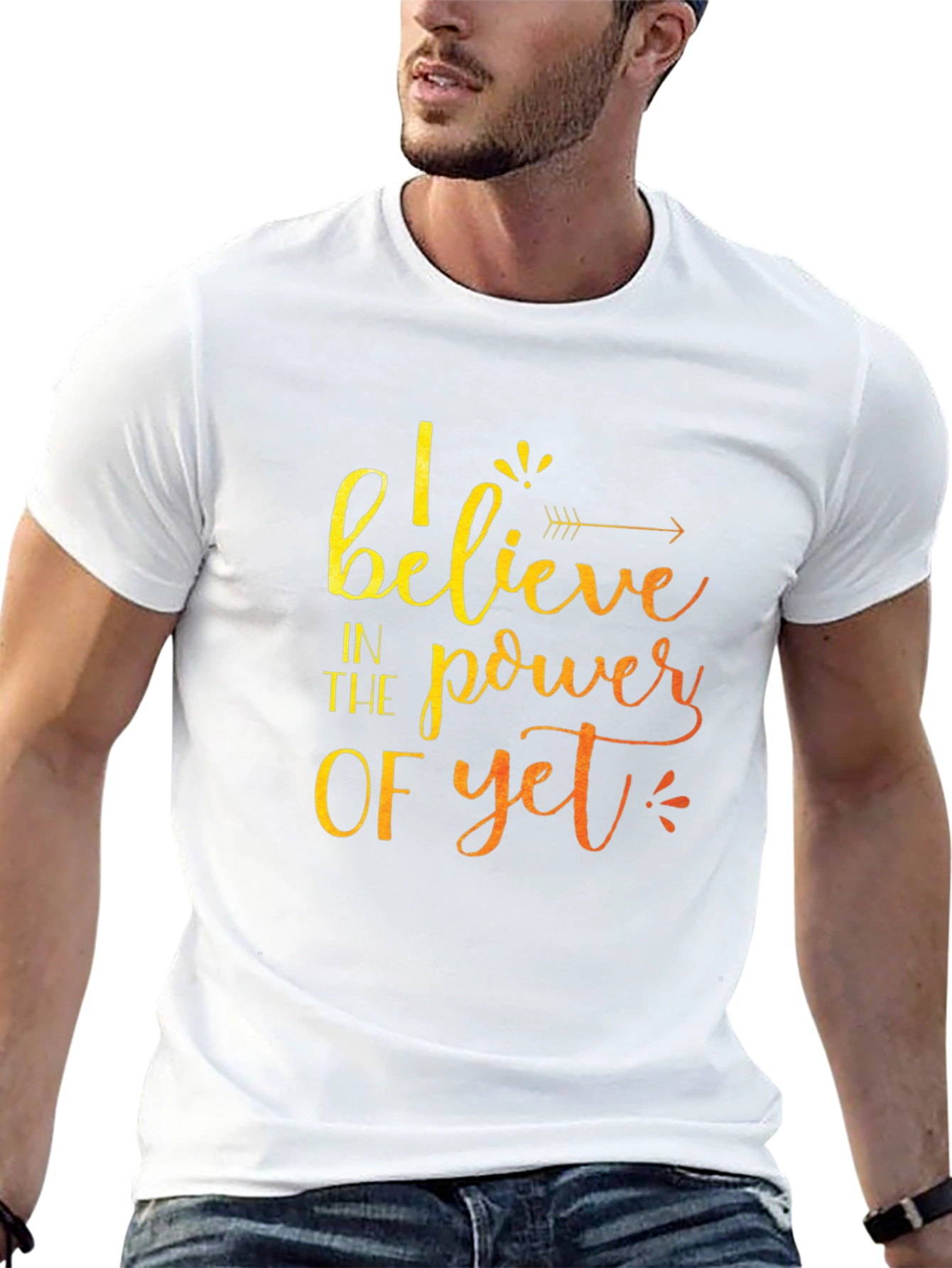 Believe In The Power Of Yet Black T-Shirt