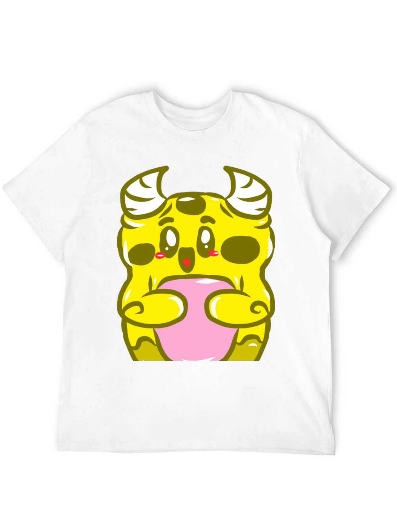 Cute Monster Graphic T-Shirt - Black Cotton Tee