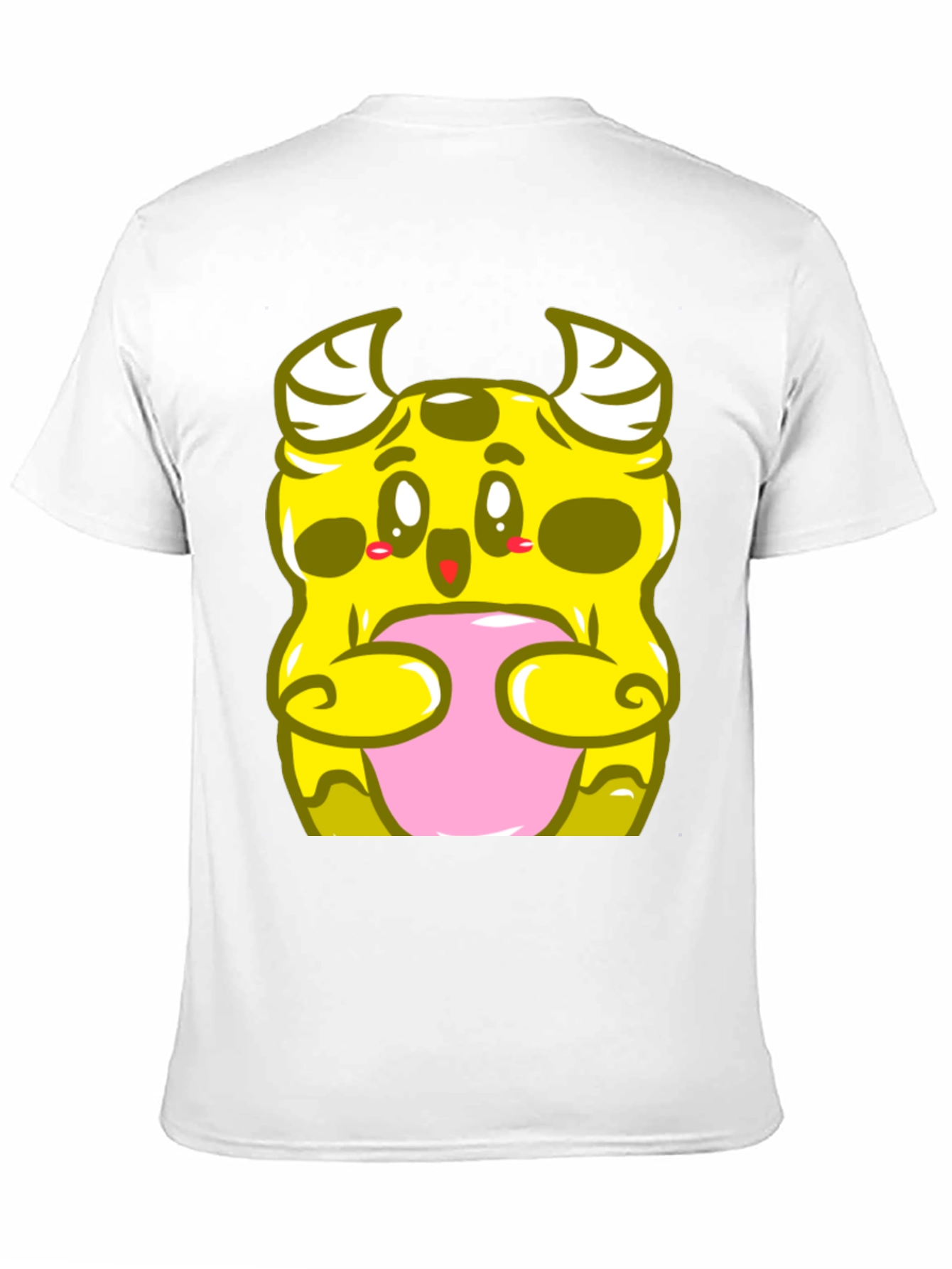 Cute Monster Graphic T-Shirt - Black Cotton Tee