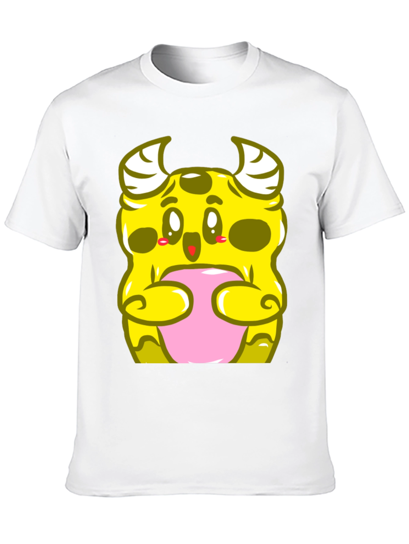 Cute Monster Graphic T-Shirt - Black Cotton Tee