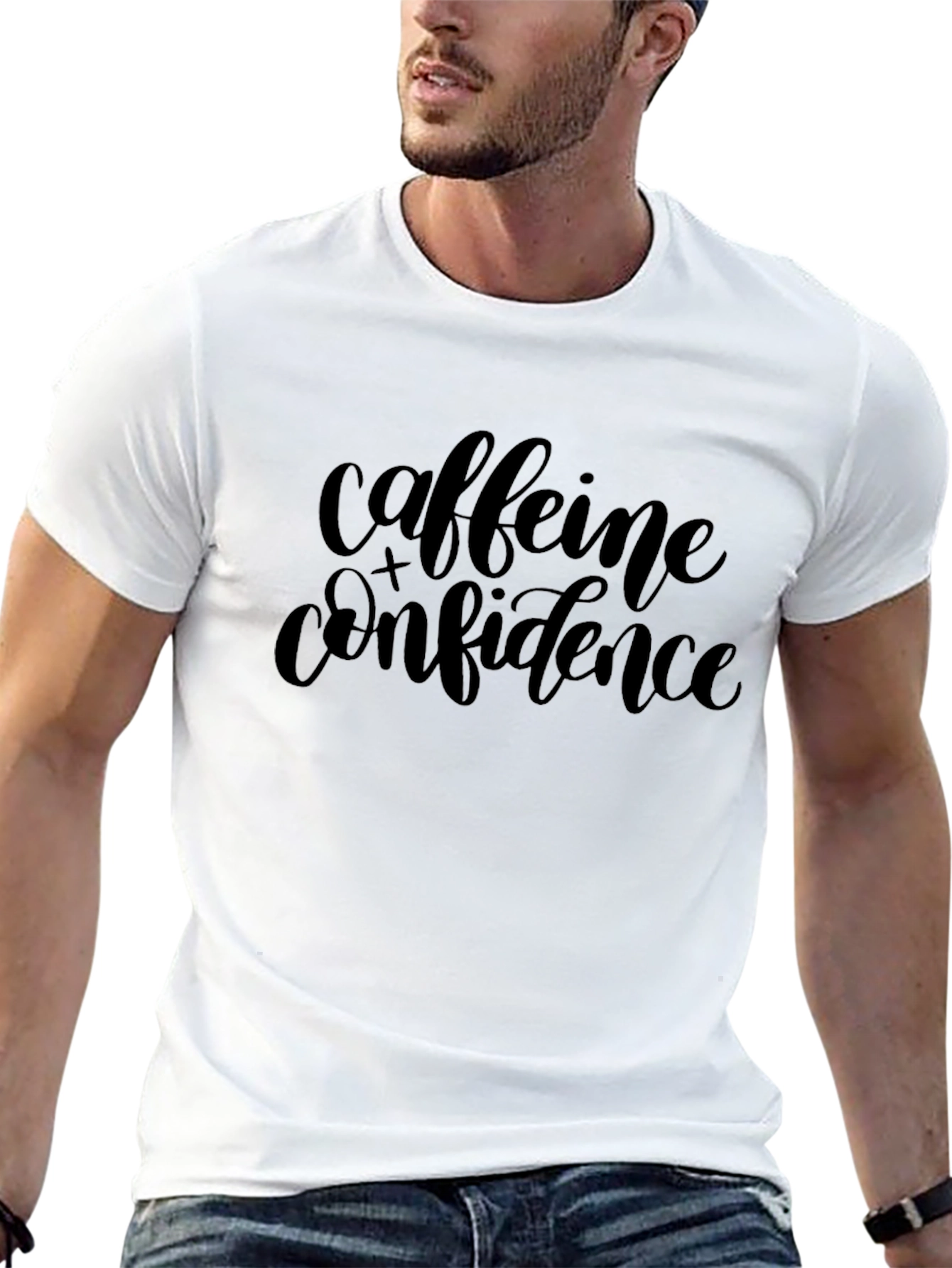 Caffeine Confidence Graphic Tee - Black