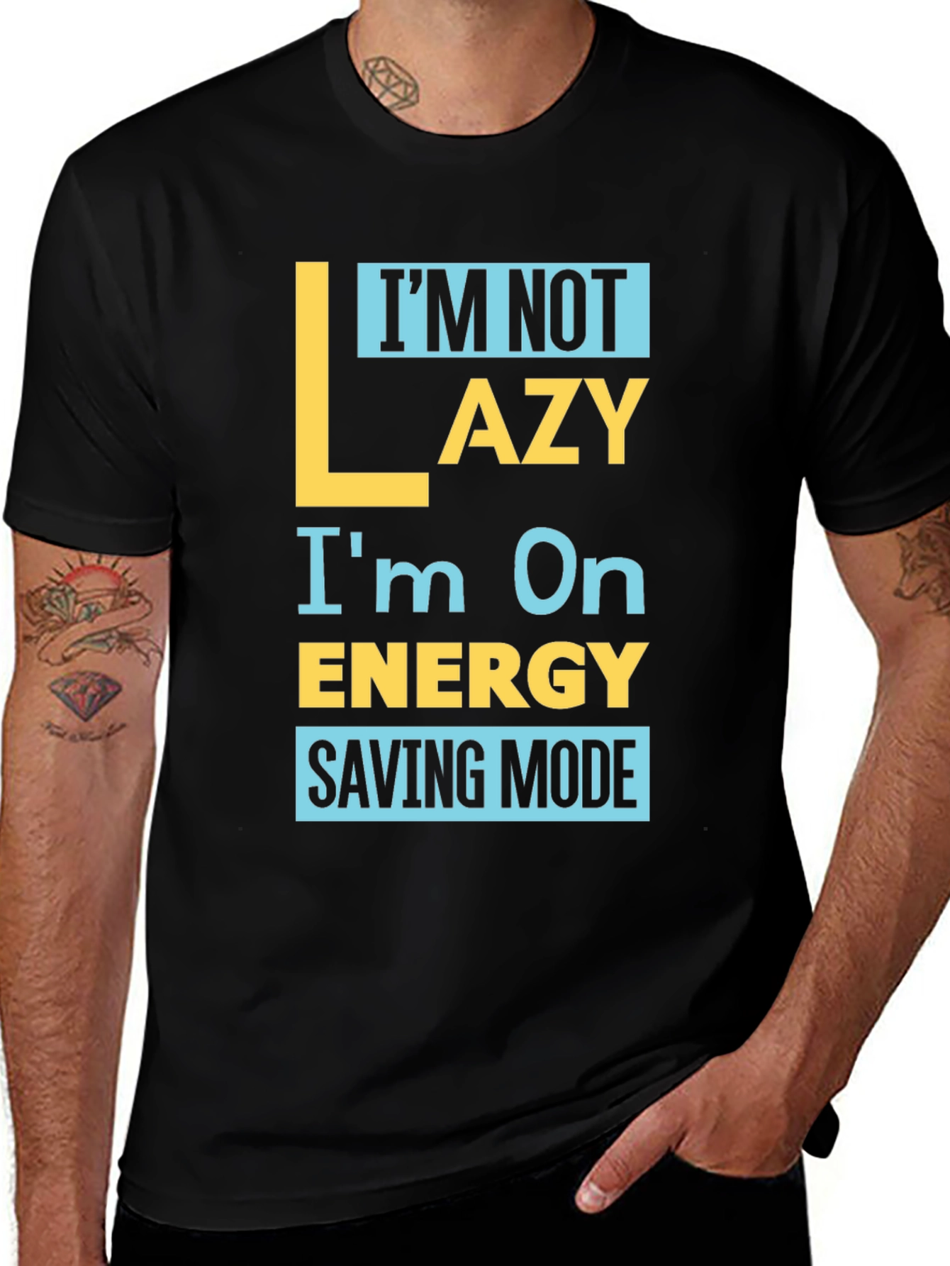 Funny Energy Saving Mode Graphic Tee