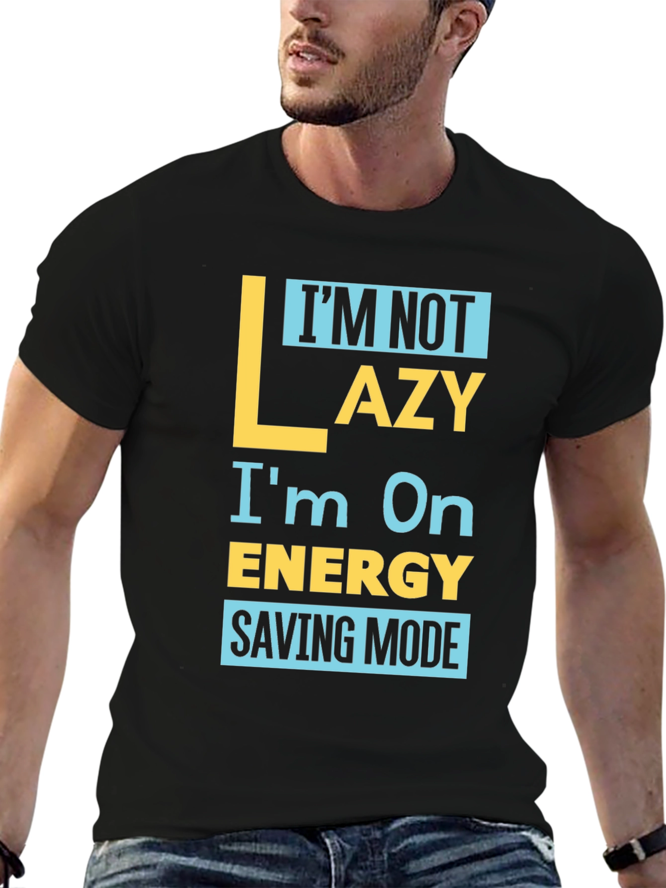 Funny Energy Saving Mode Graphic Tee
