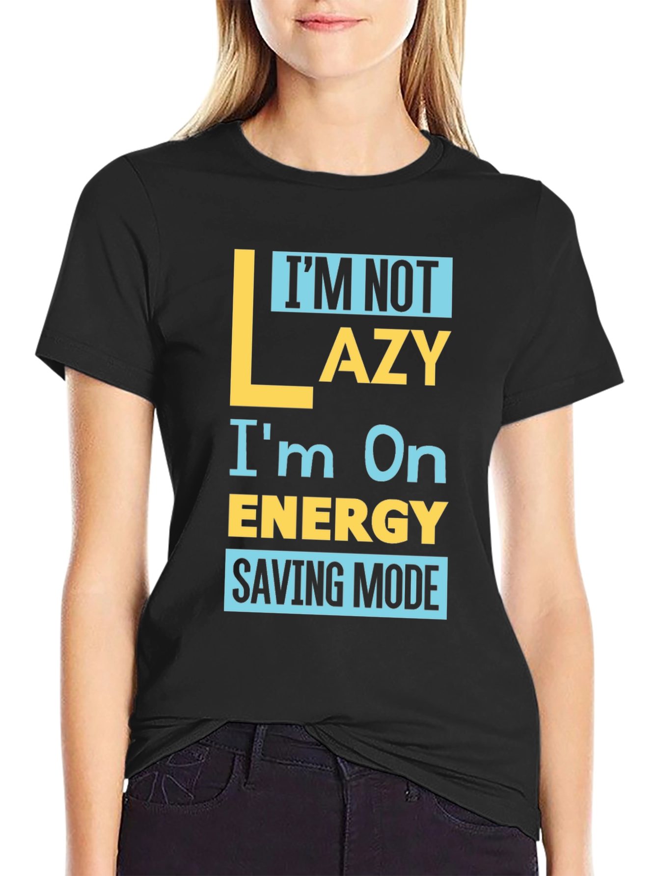 Funny Energy Saving Mode Graphic Tee