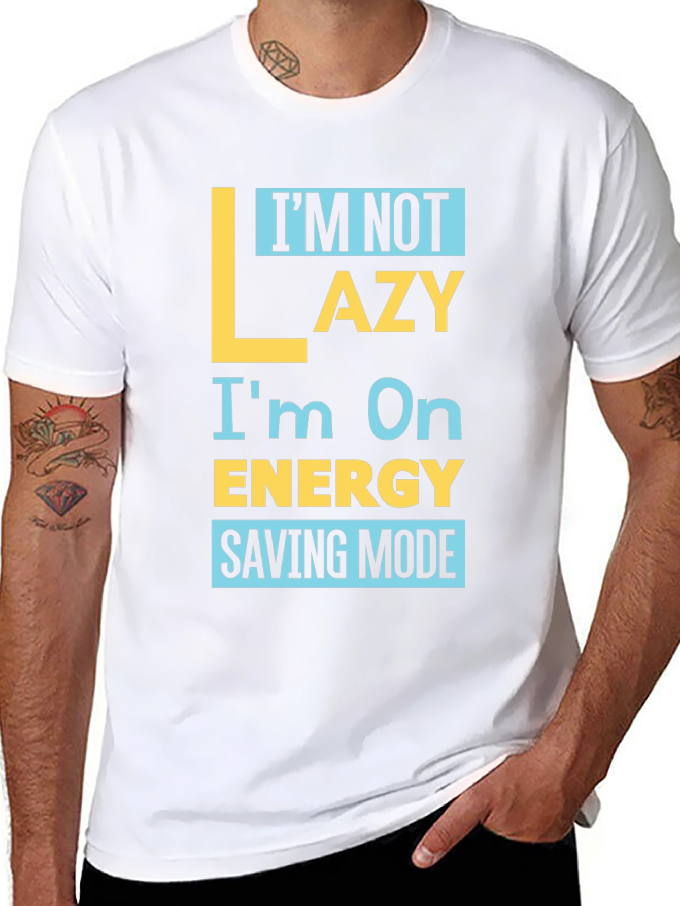 Funny Energy Saving Mode Graphic Tee
