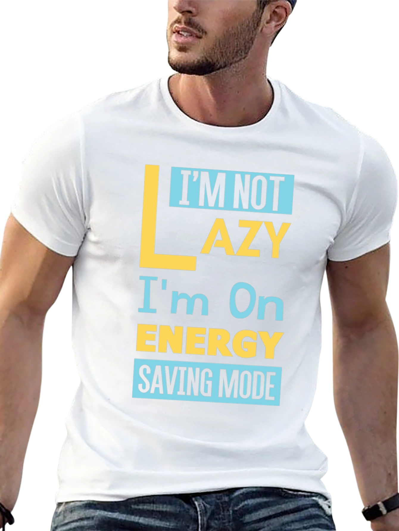 Funny Energy Saving Mode Graphic Tee