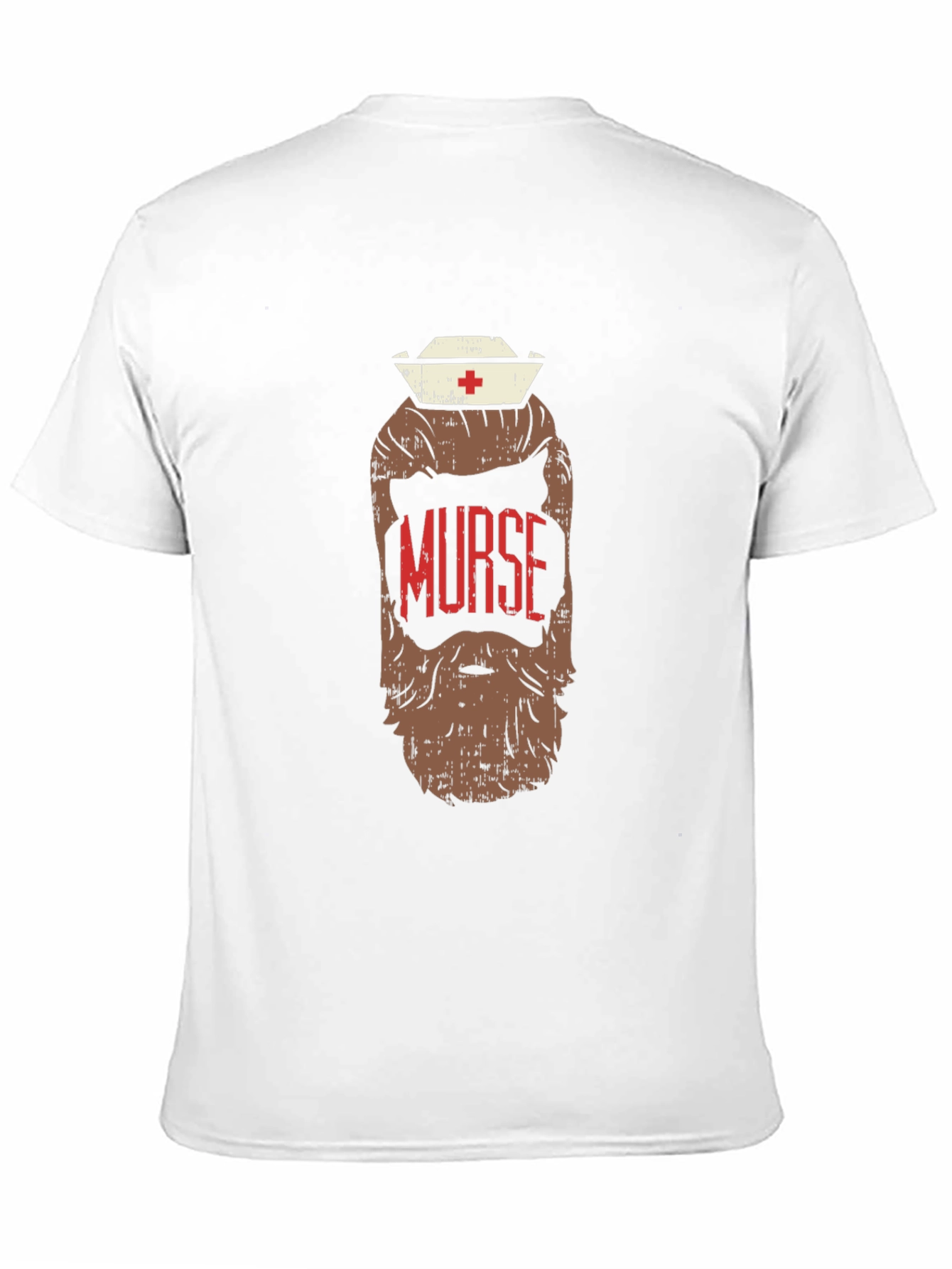 Murse Beard T-Shirt - Novelty Nurse Graphic Tee