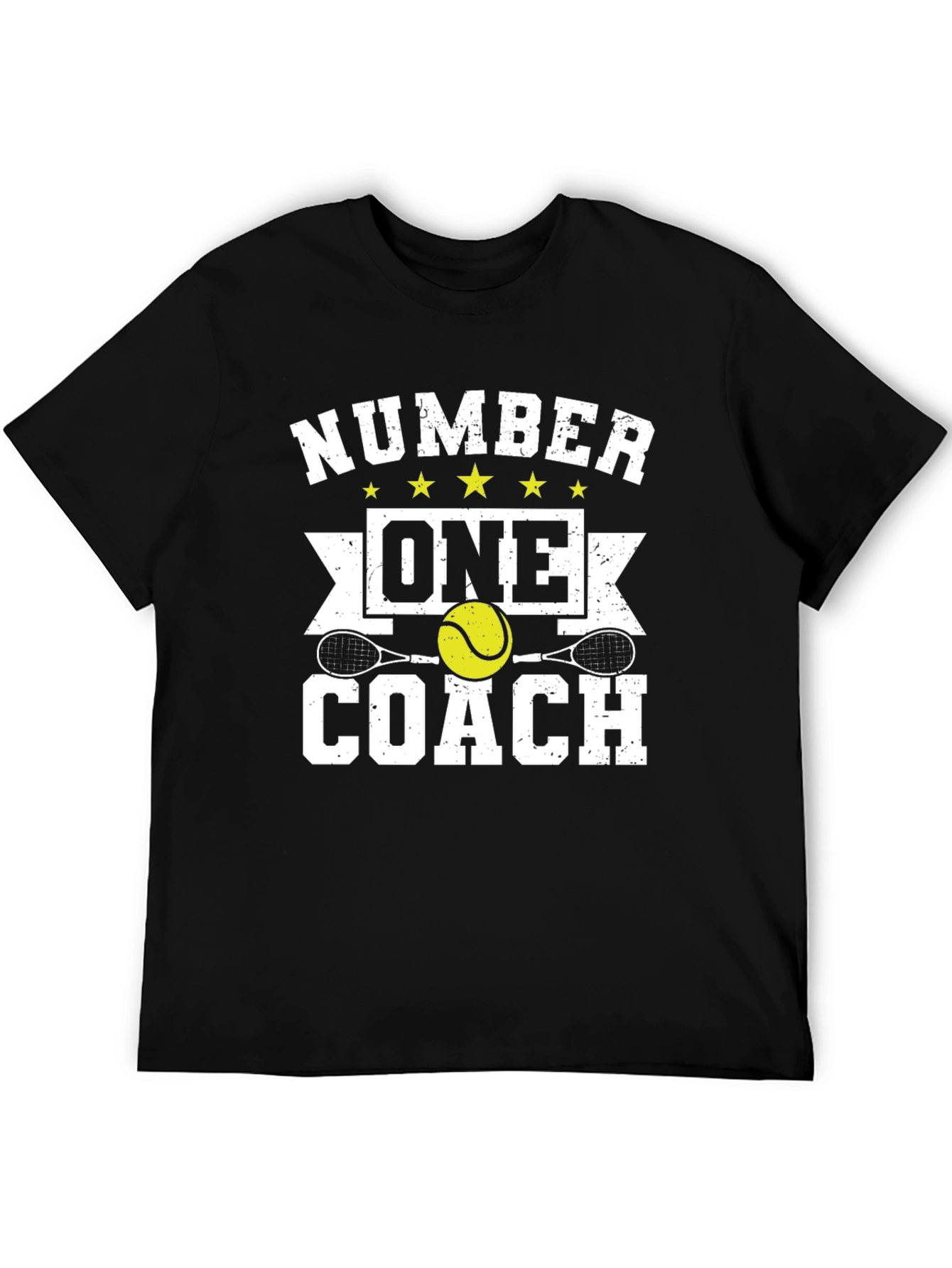 Number One Coach T-Shirt - Tennis Instructor Tee