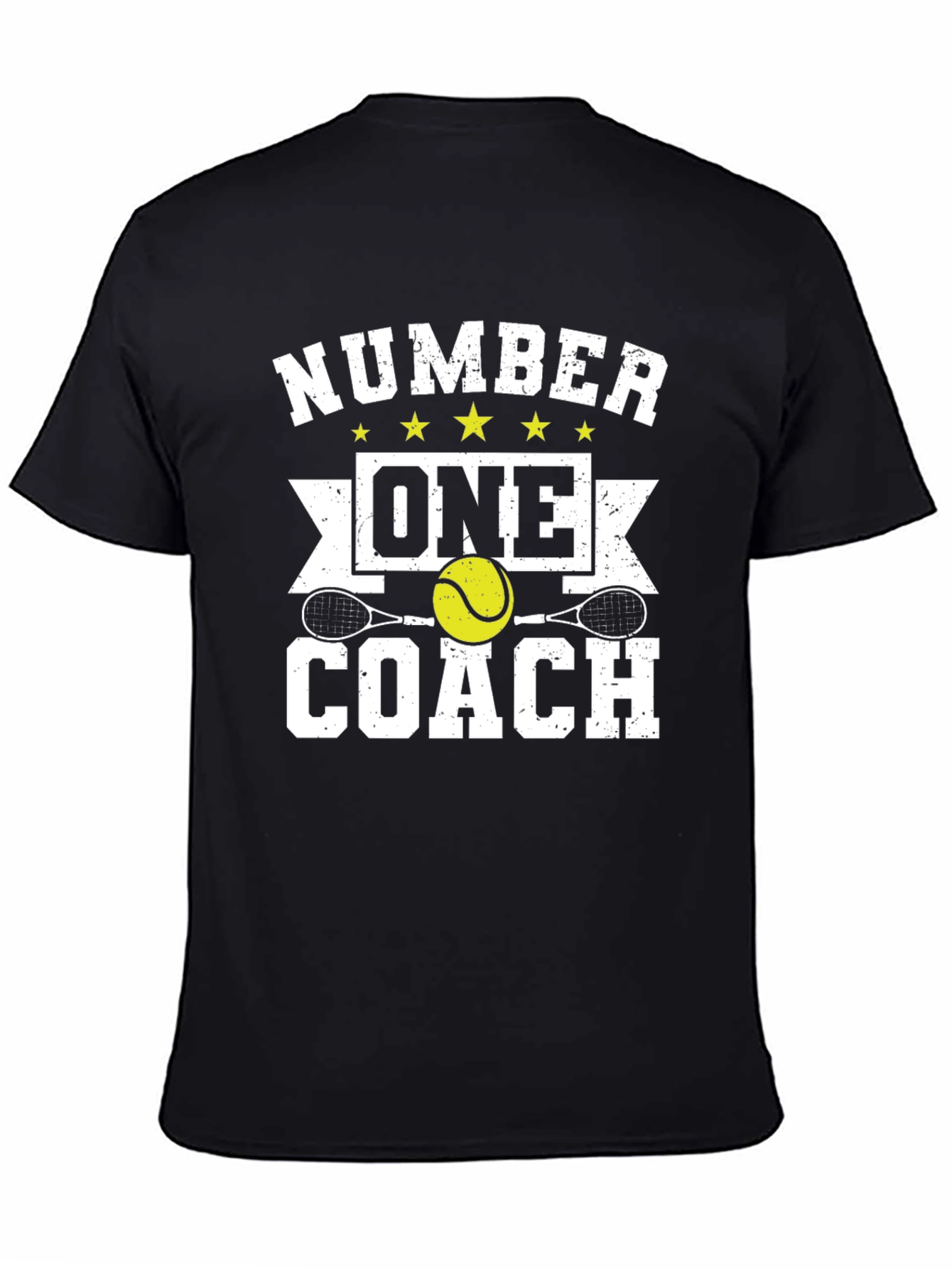 Number One Coach T-Shirt - Tennis Instructor Tee