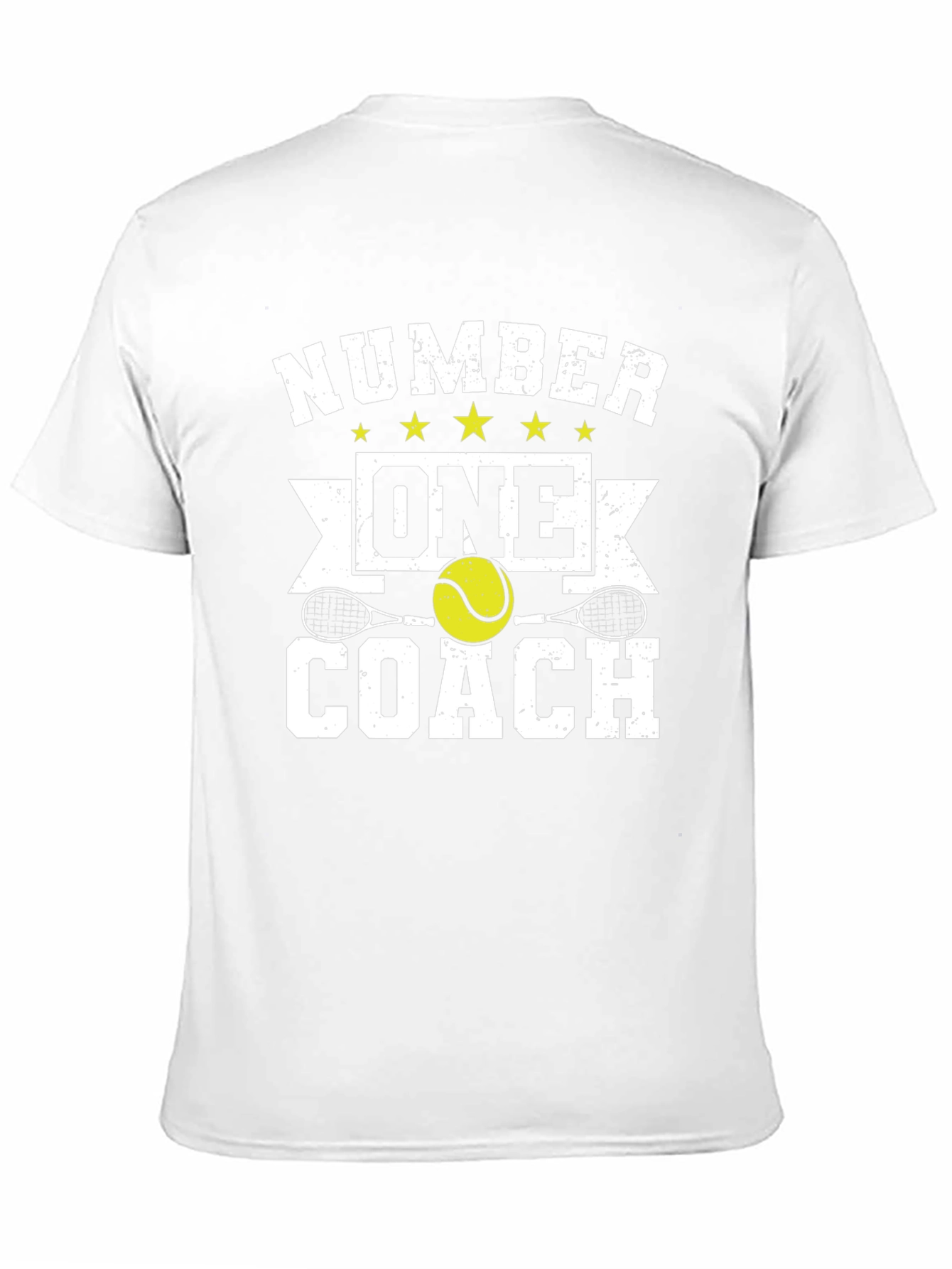 Number One Coach T-Shirt - Tennis Instructor Tee