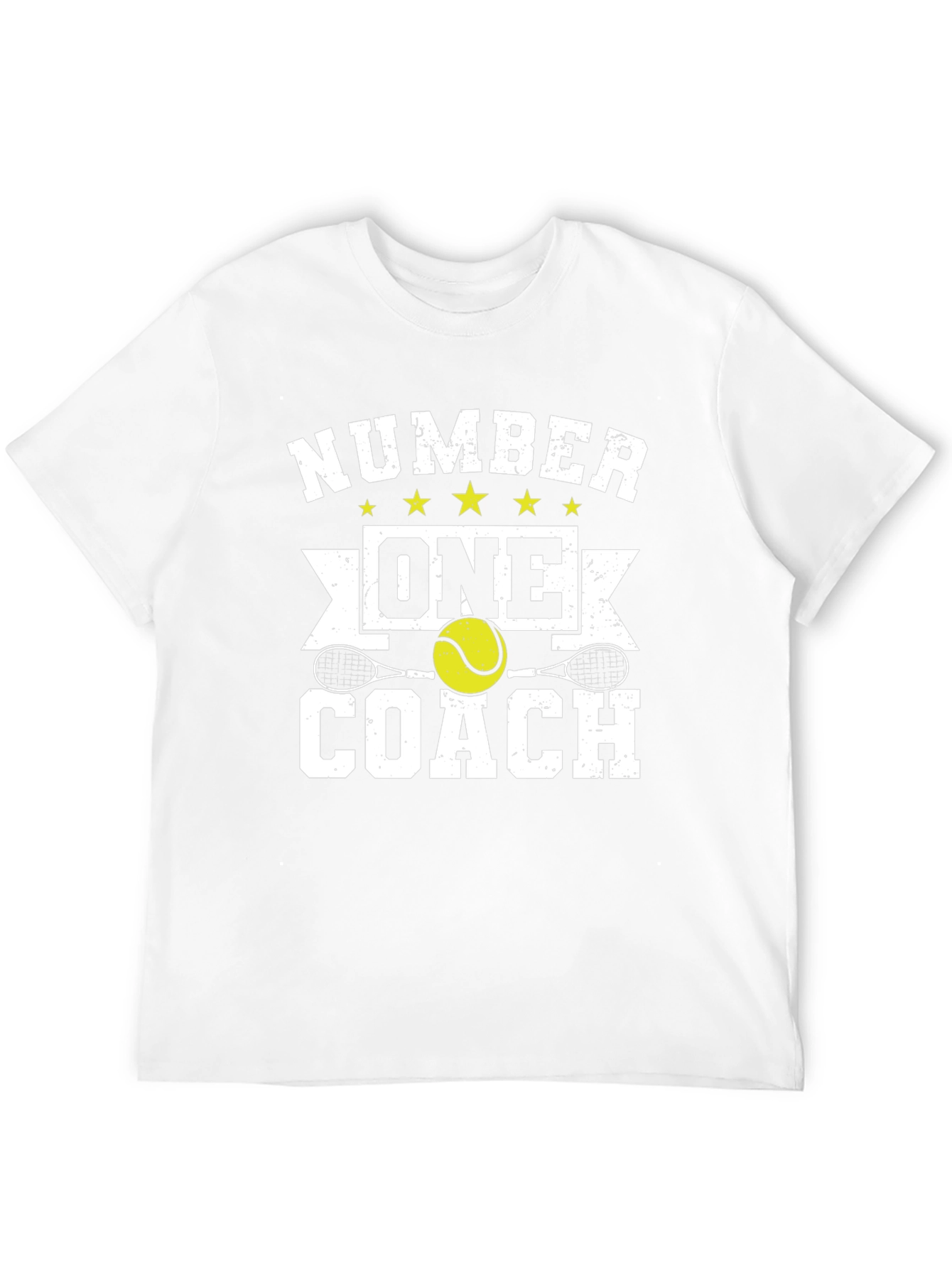 Number One Coach T-Shirt - Tennis Instructor Tee