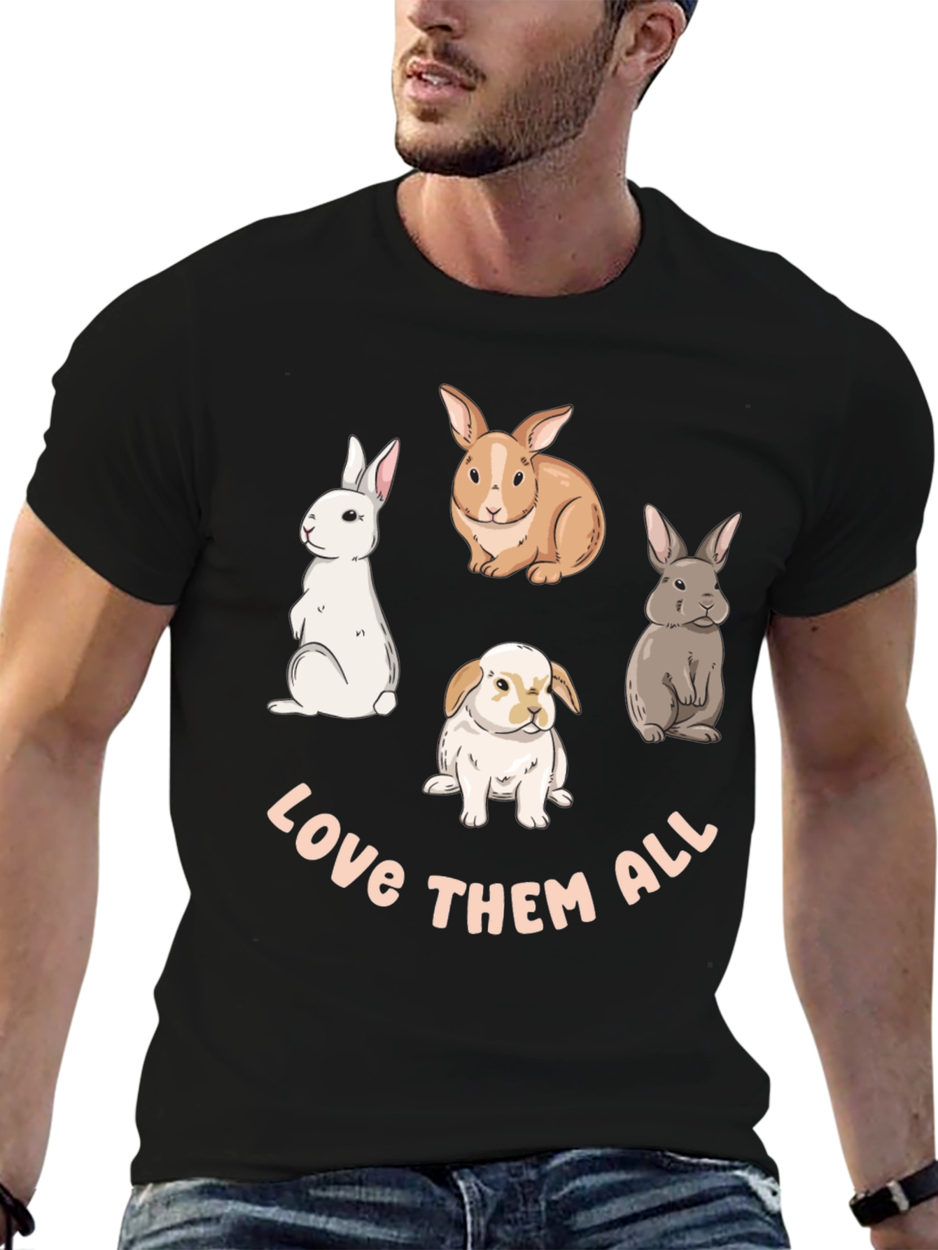 Love Them All Bunny T-Shirt