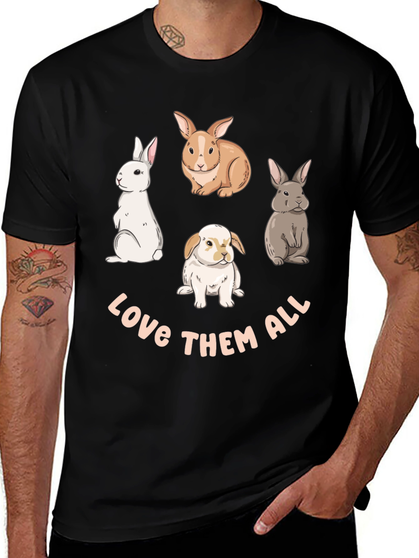 Love Them All Bunny T-Shirt