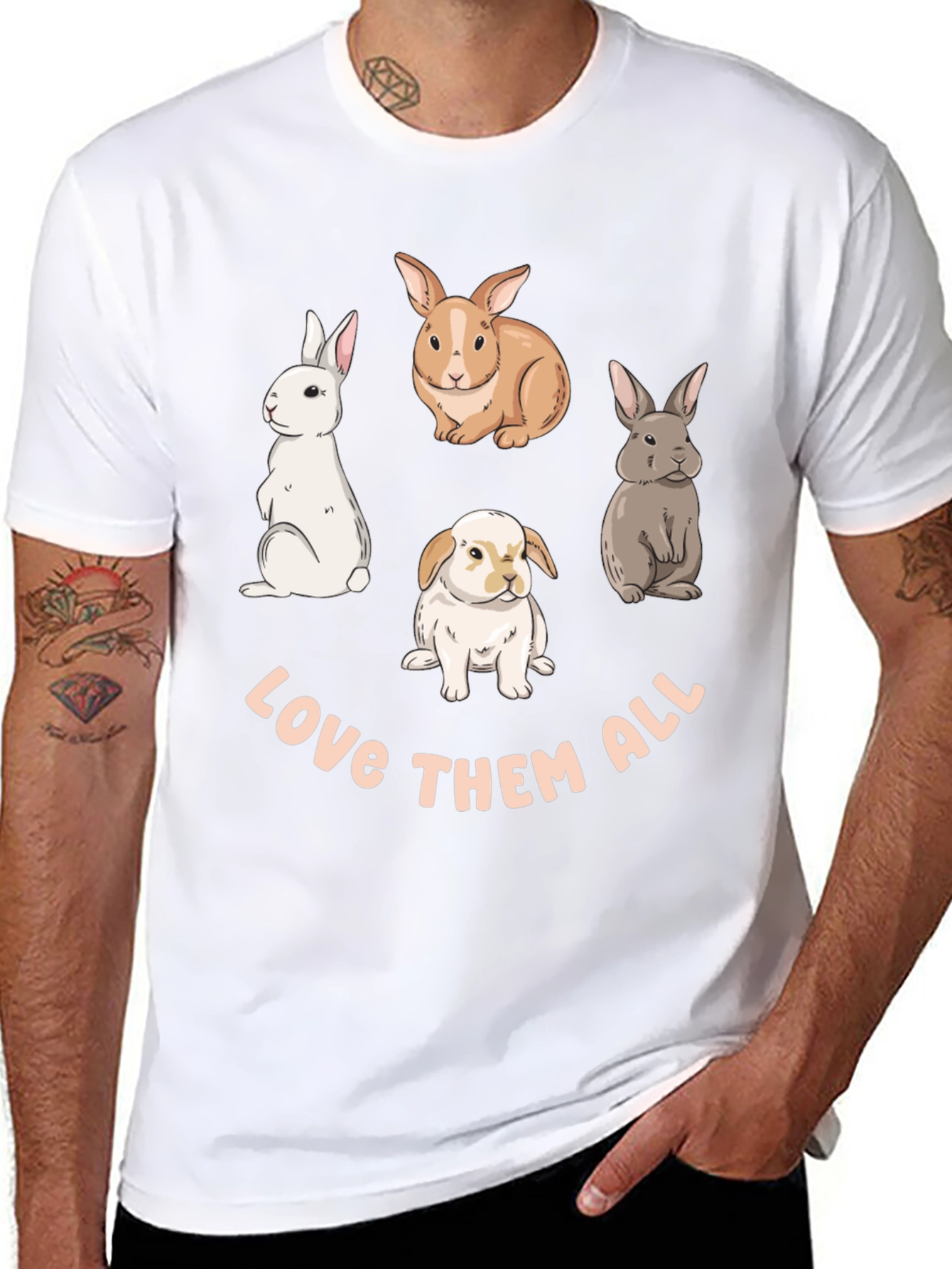 Love Them All Bunny T-Shirt