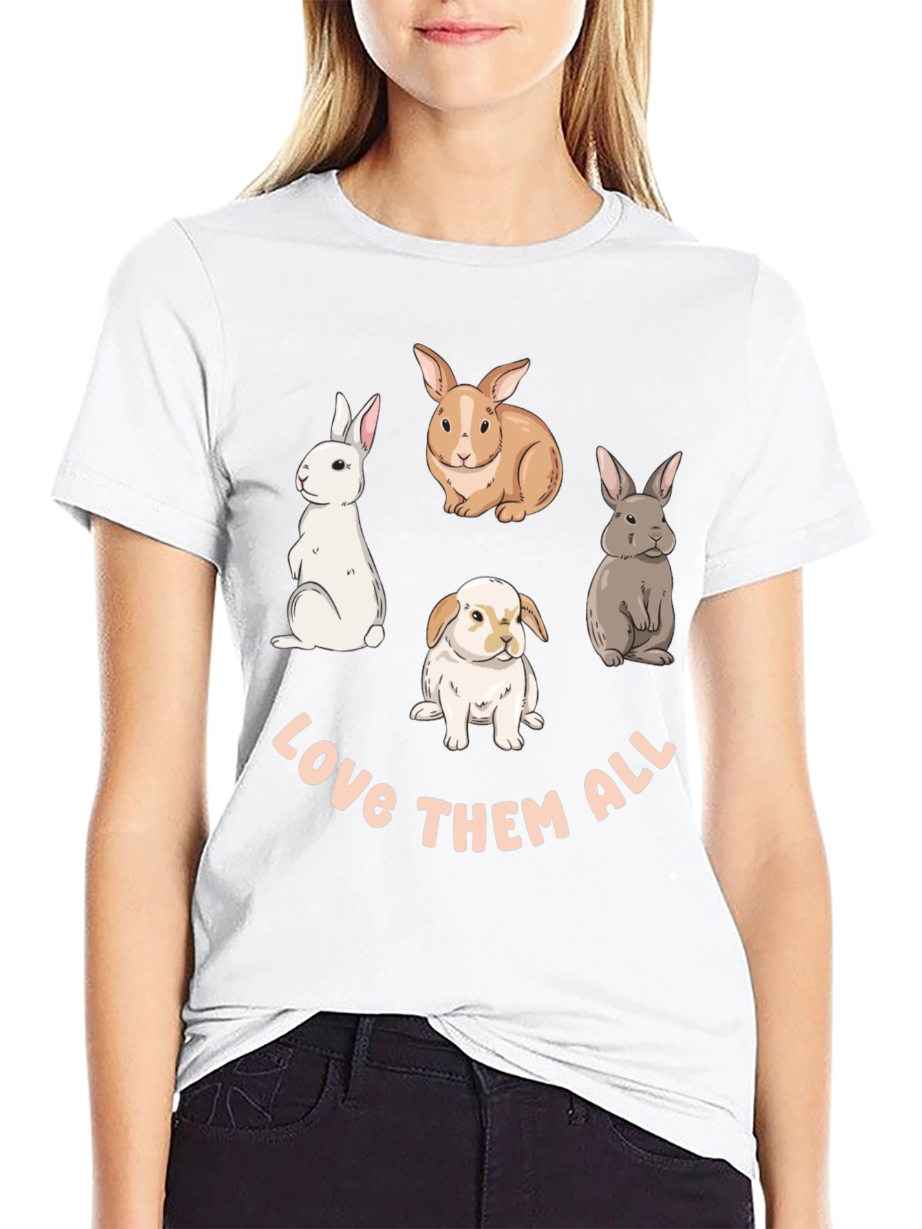 Love Them All Bunny T-Shirt