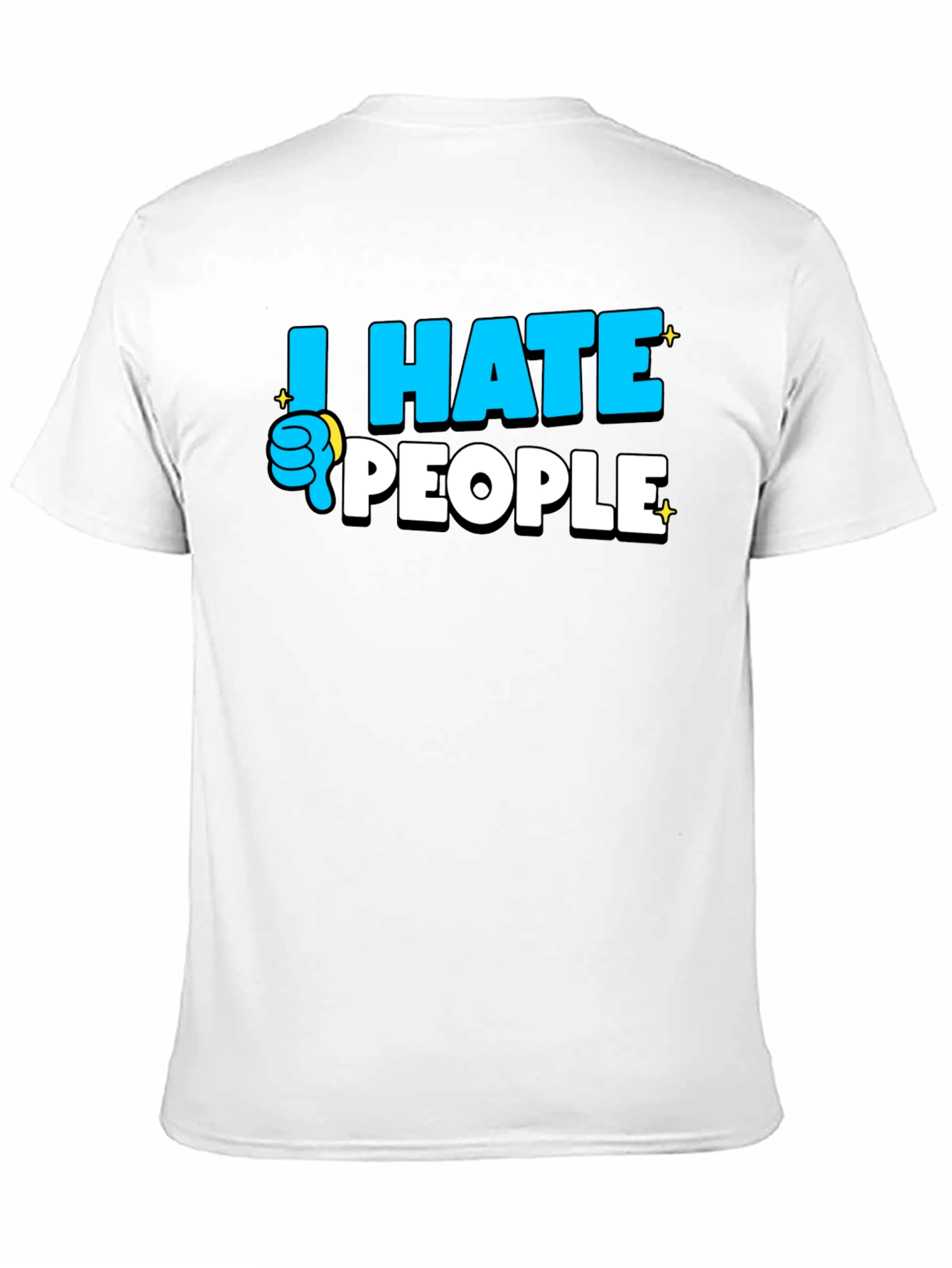I Hate People Graphic T-Shirt - Black