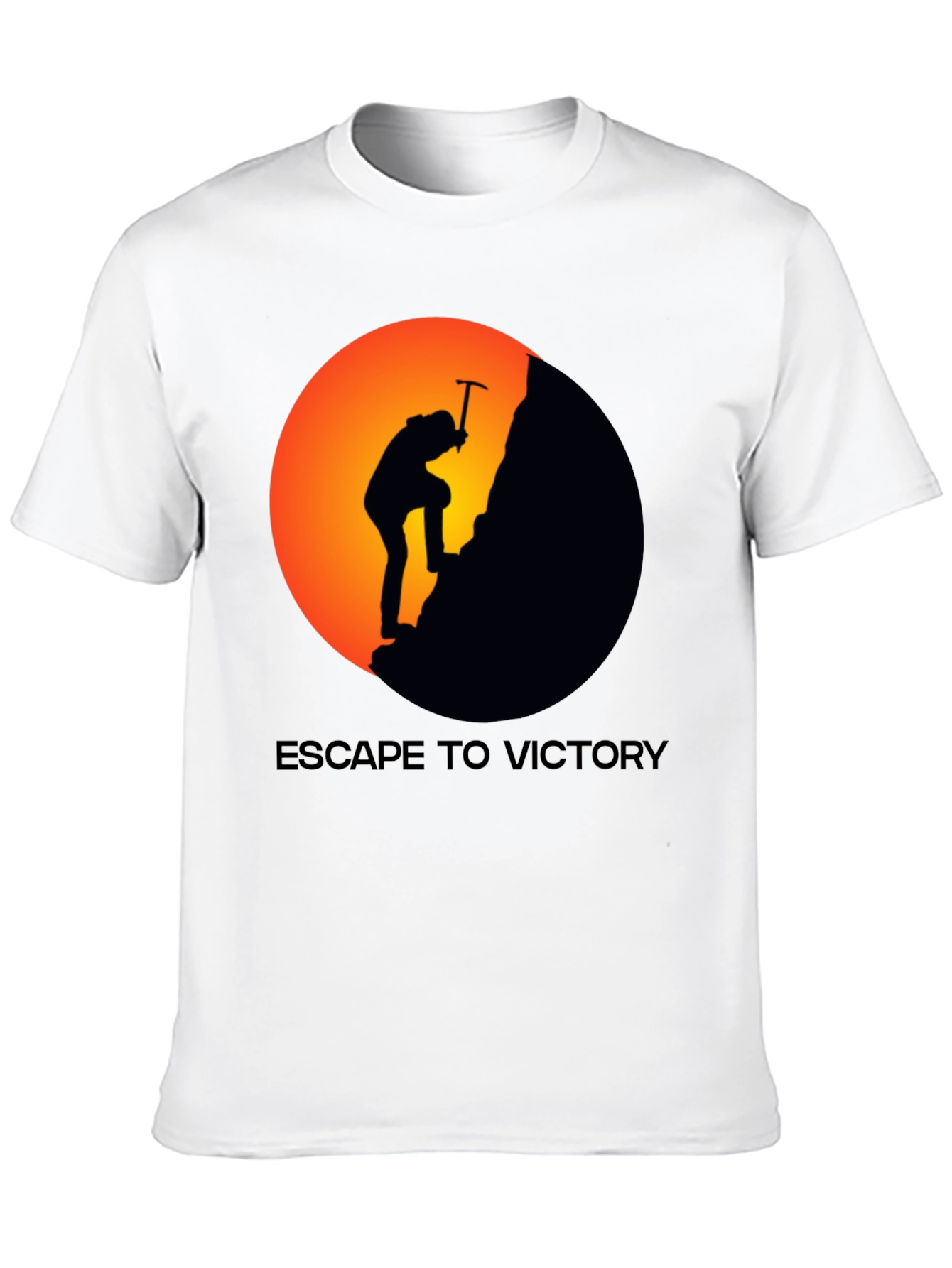 Escape To Victory Black Graphic T-Shirt