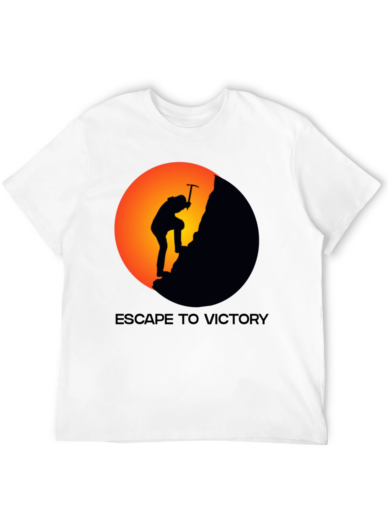Escape To Victory Black Graphic T-Shirt