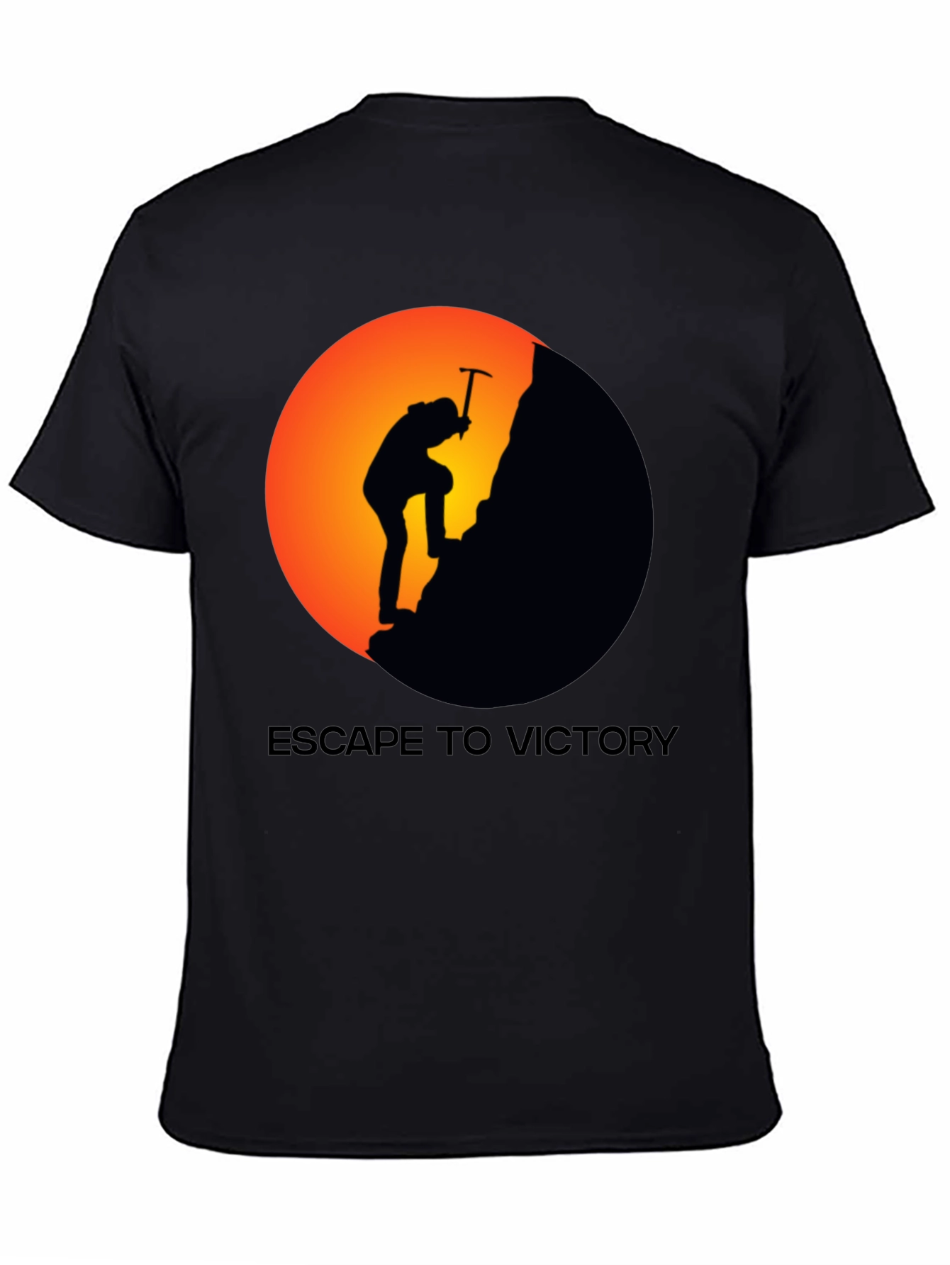 Escape To Victory Black Graphic T-Shirt
