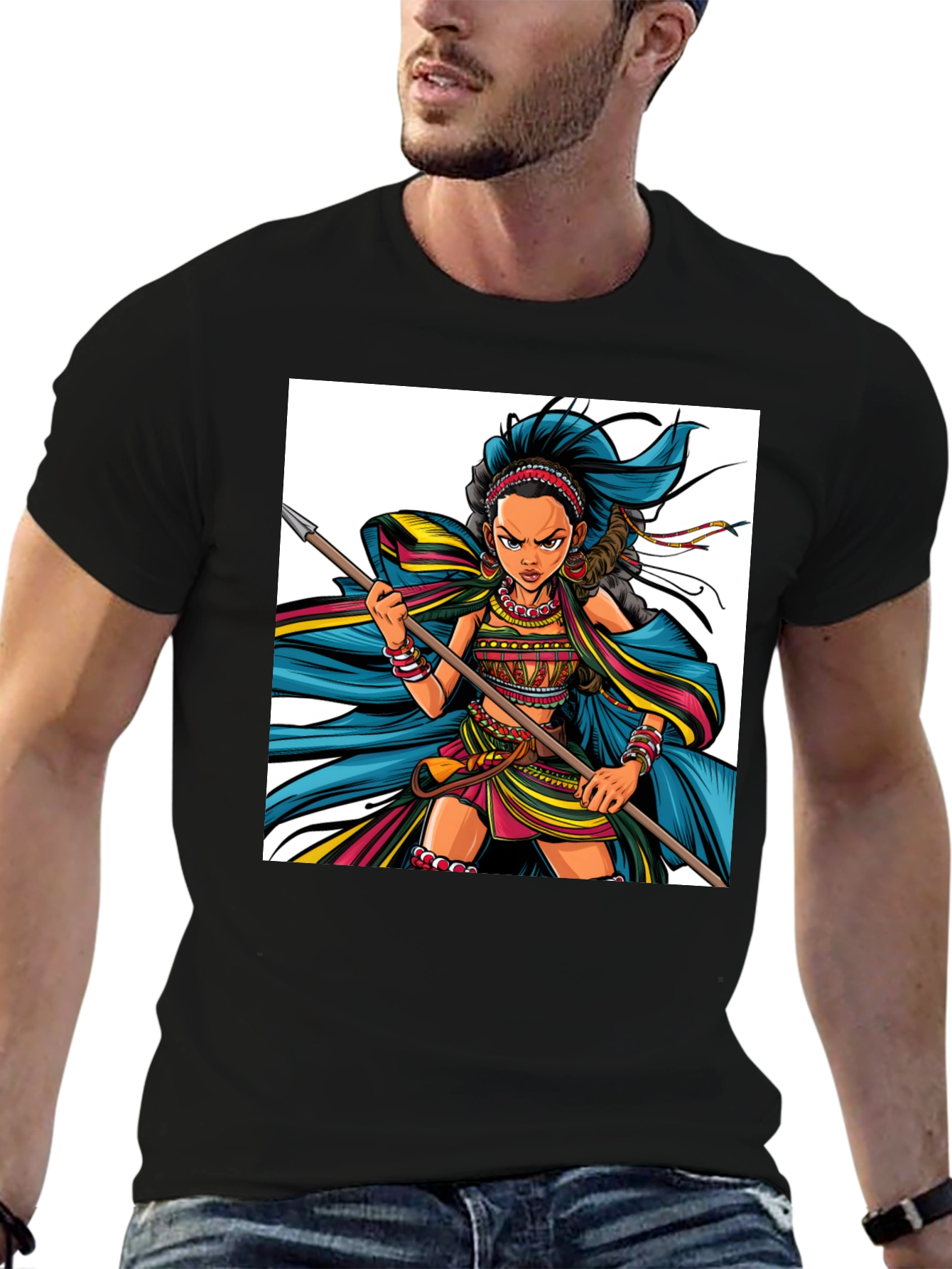 Warrior Woman Graphic Tee - Unisex Cotton T-Shirt