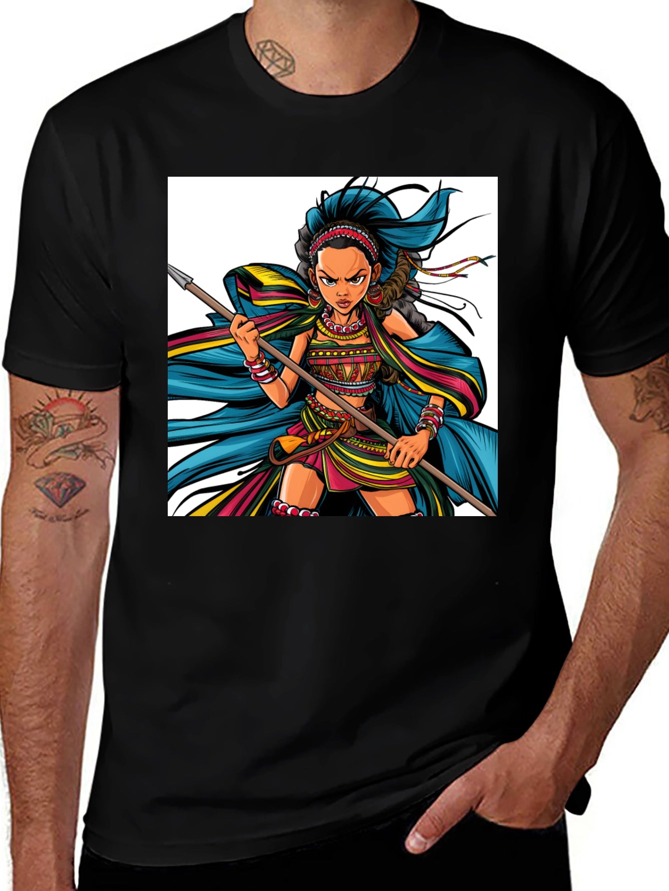 Warrior Woman Graphic Tee - Unisex Cotton T-Shirt