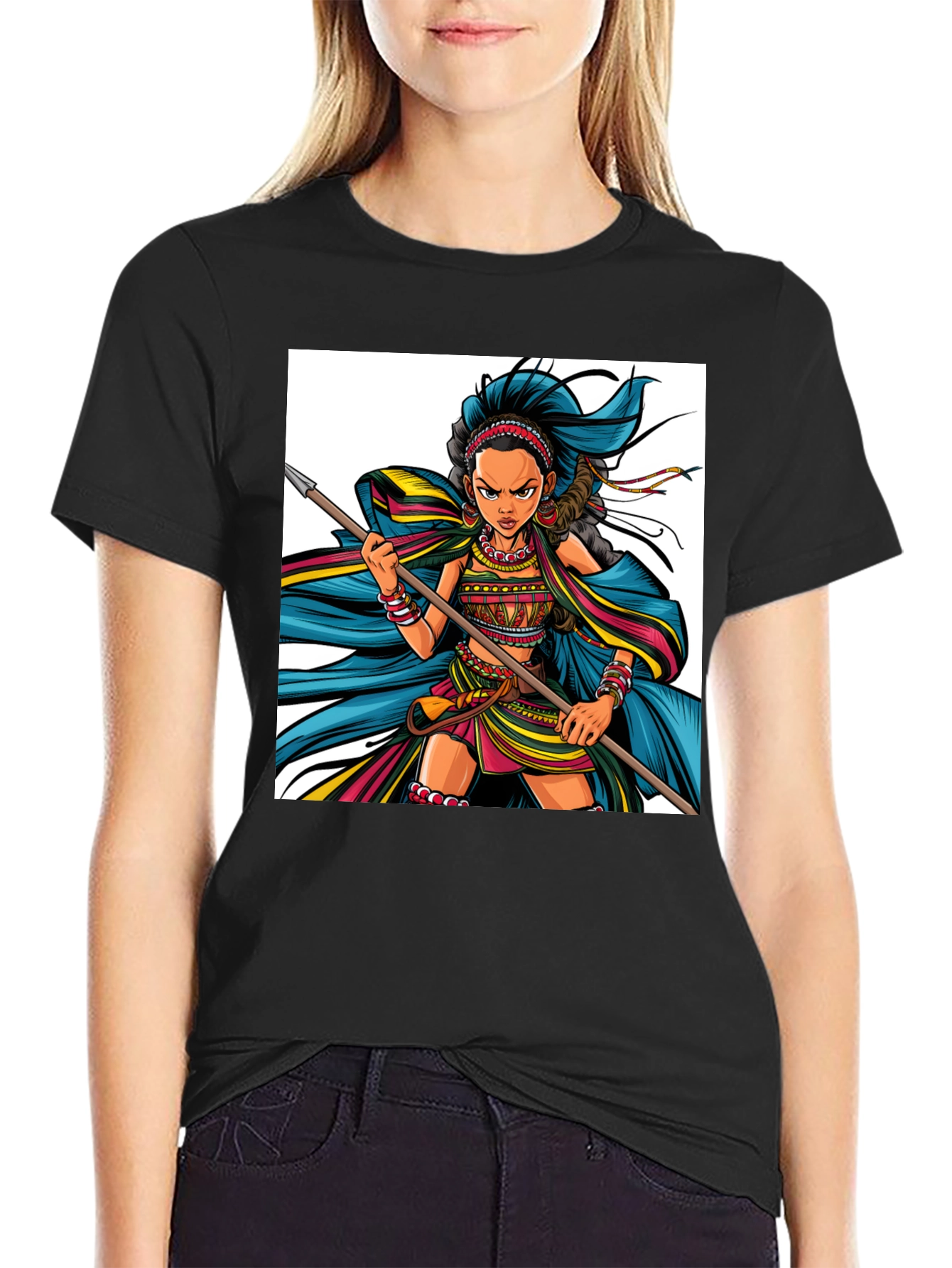 Warrior Woman Graphic Tee - Unisex Cotton T-Shirt