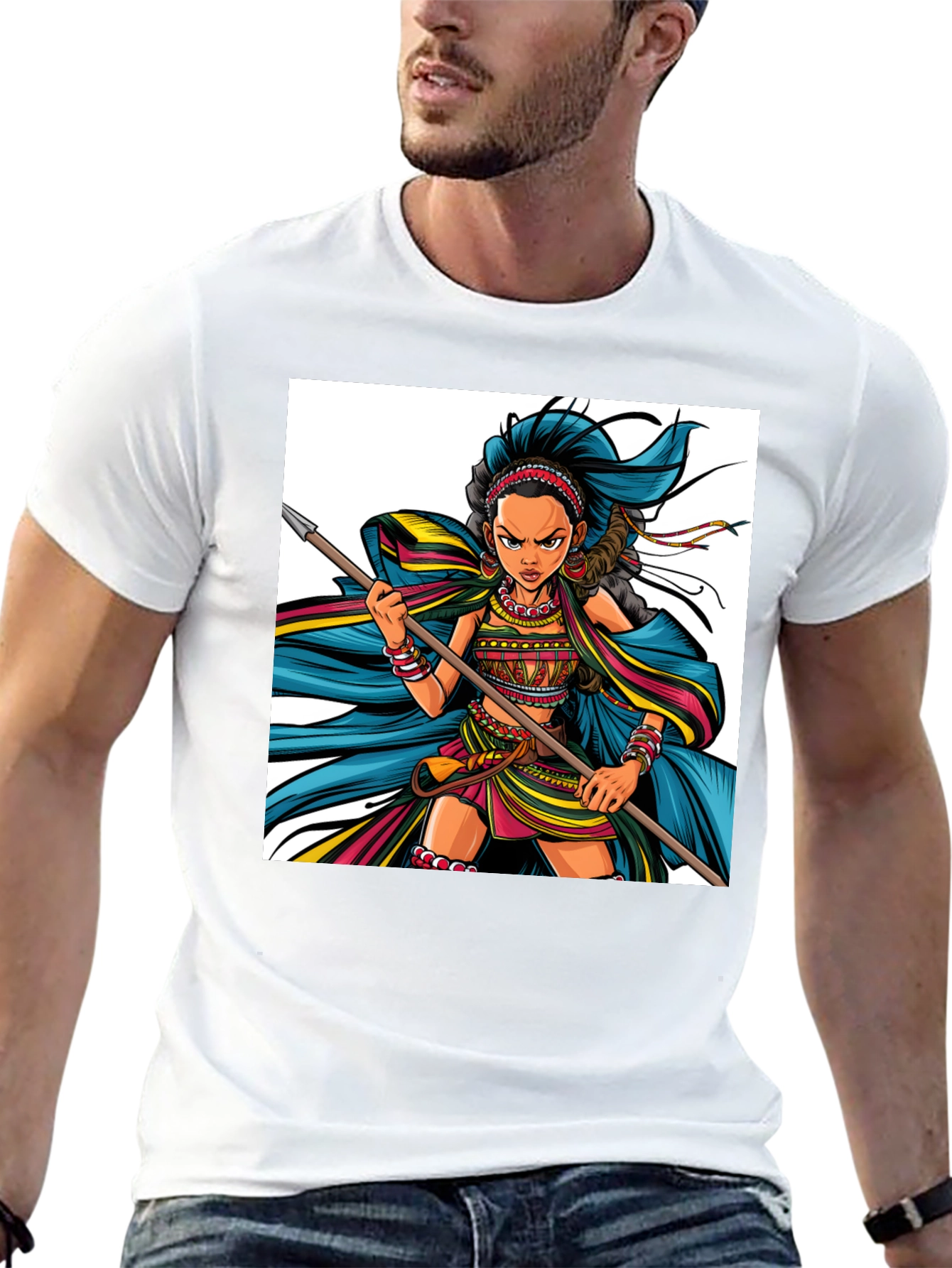 Warrior Woman Graphic Tee - Unisex Cotton T-Shirt