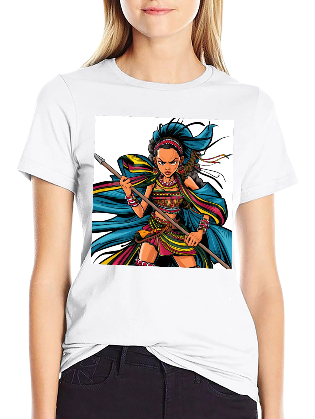 Warrior Woman Graphic Tee - Unisex Cotton T-Shirt