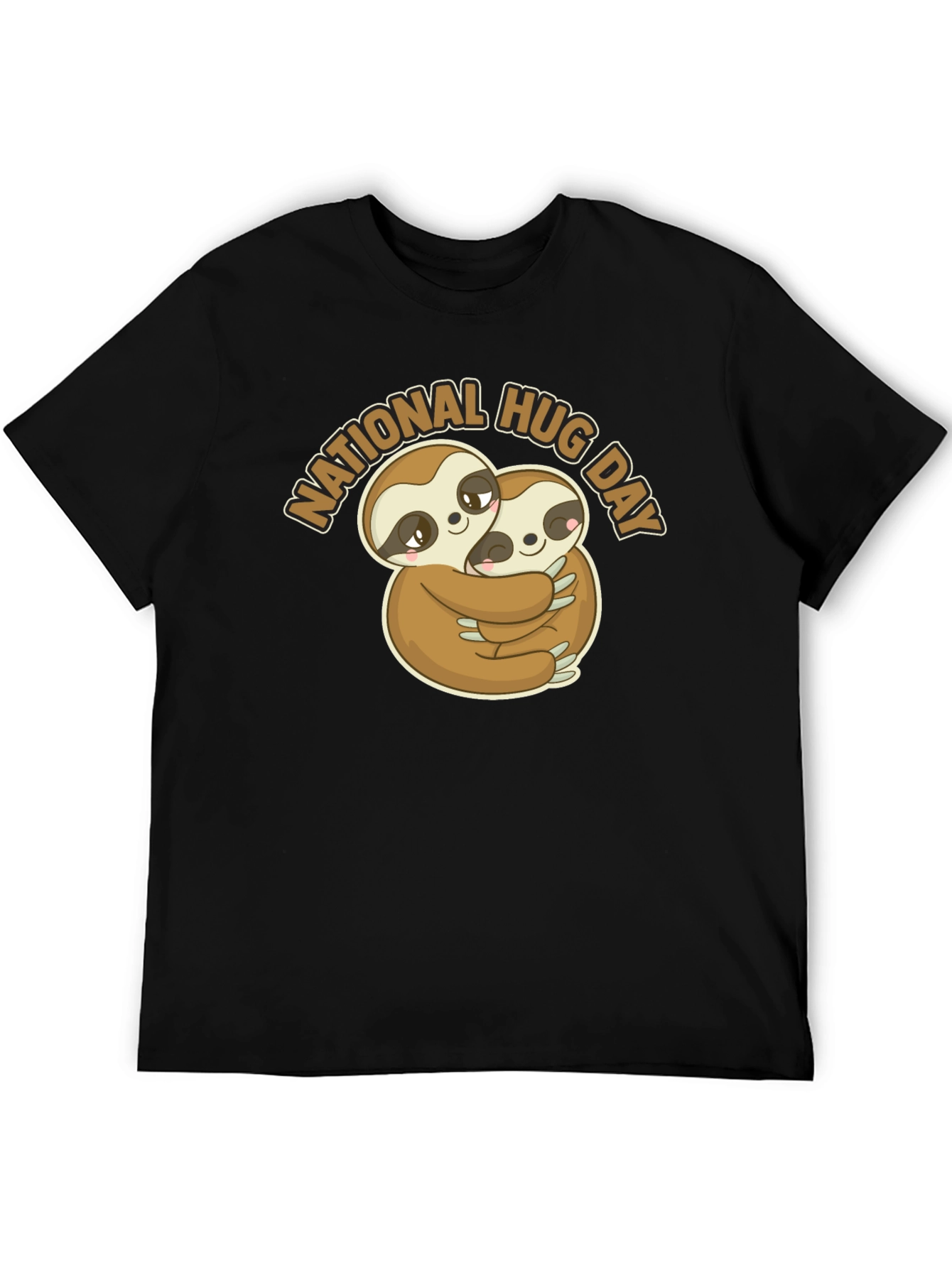 National Hug Day Sloth Graphic T-Shirt