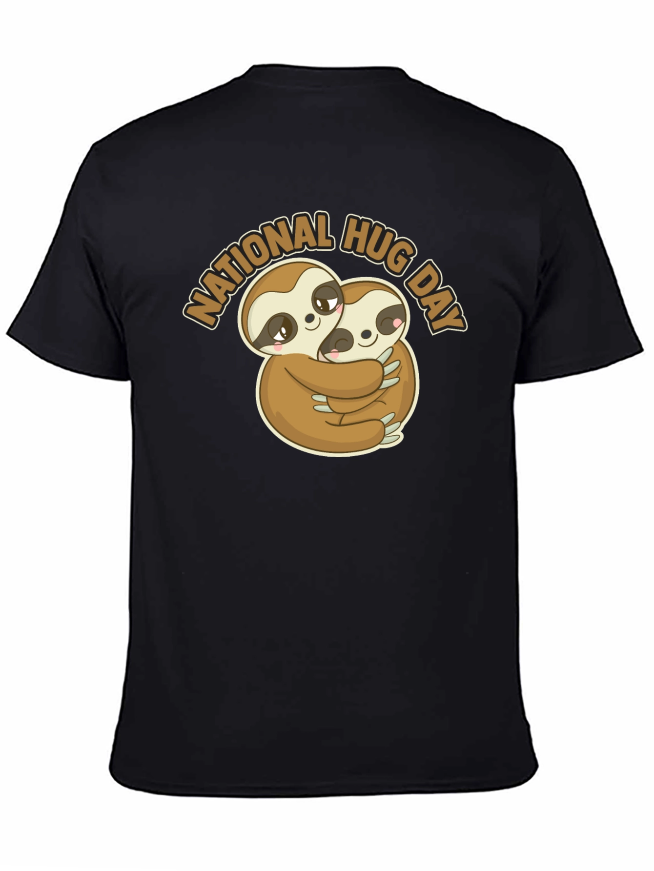 National Hug Day Sloth Graphic T-Shirt