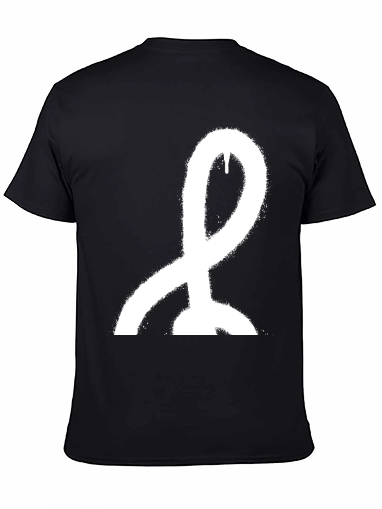 Modern Art Graphic Tee - Stylish Black Cotton T-Shirt