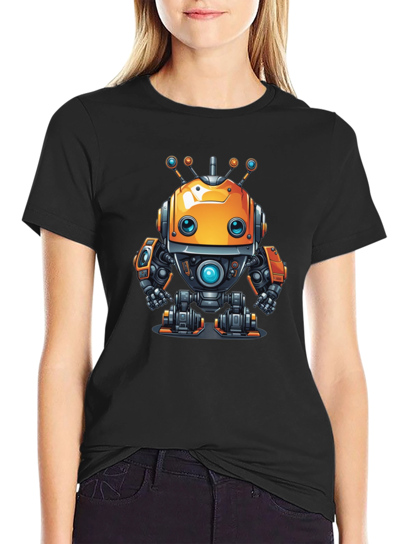 Robot Graphic Tee - Unique Design